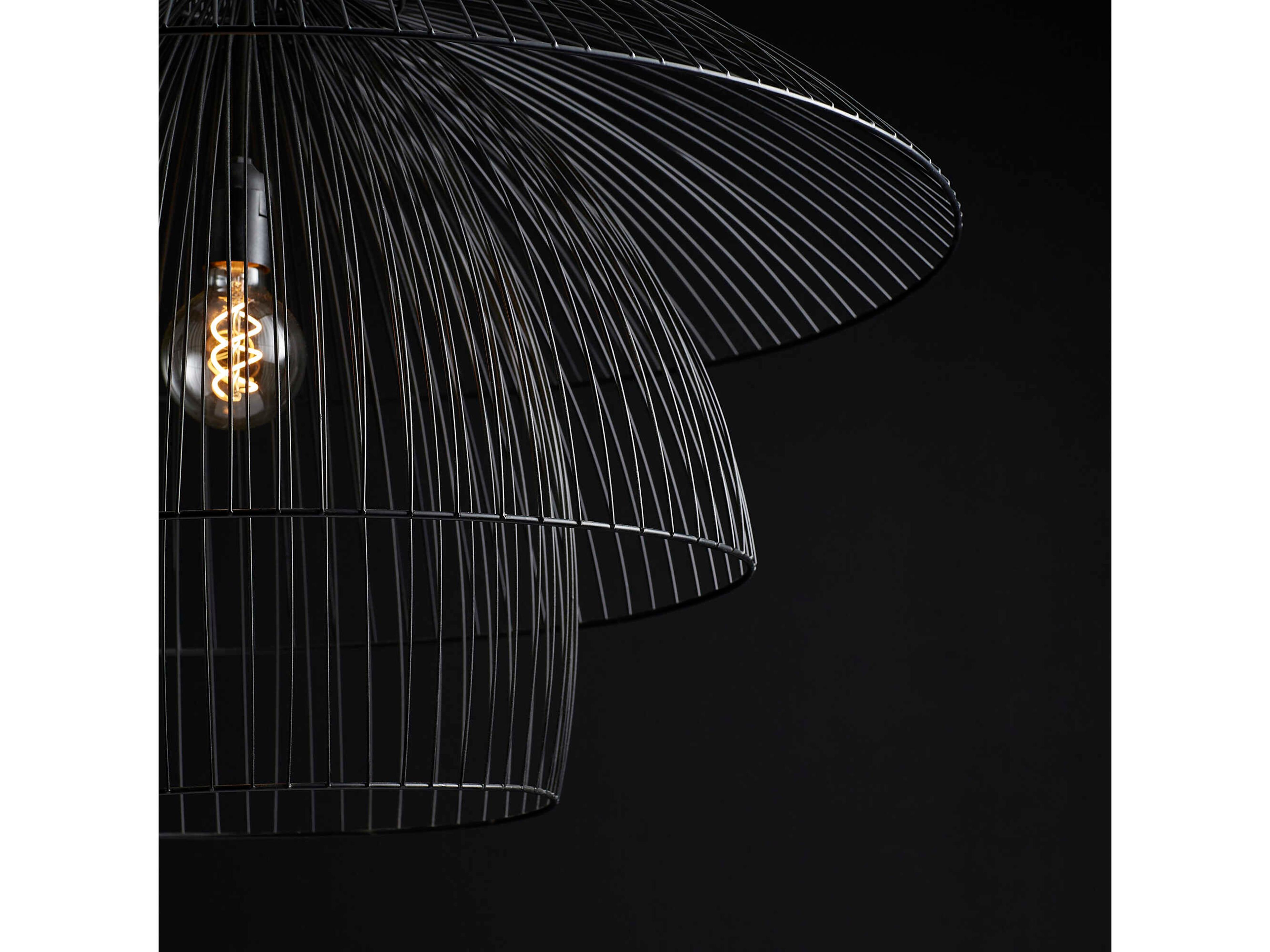 Cyan Design 1-Light Matte Black Geometric Pendant