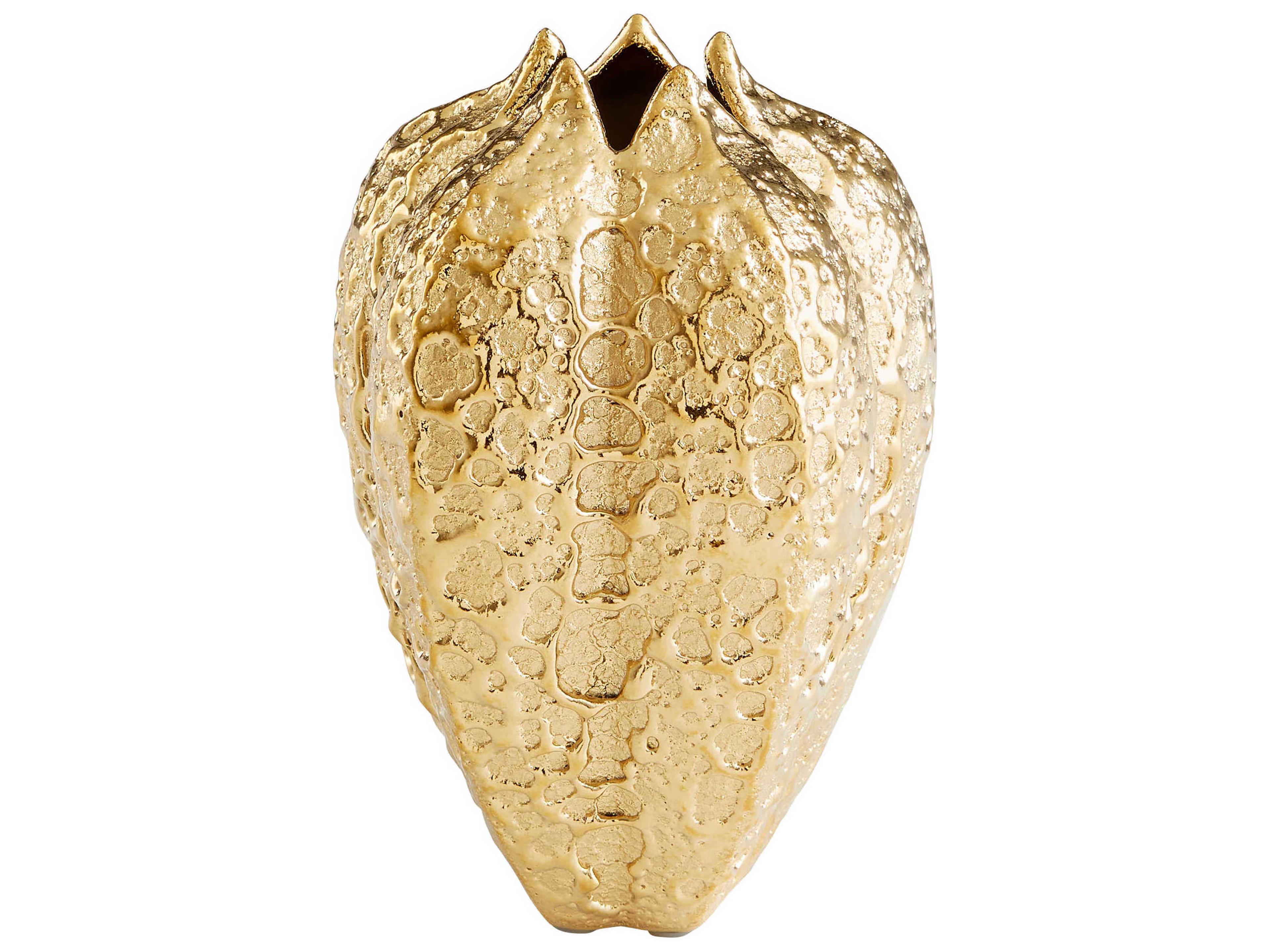 Pores Gold 7" High Vase
