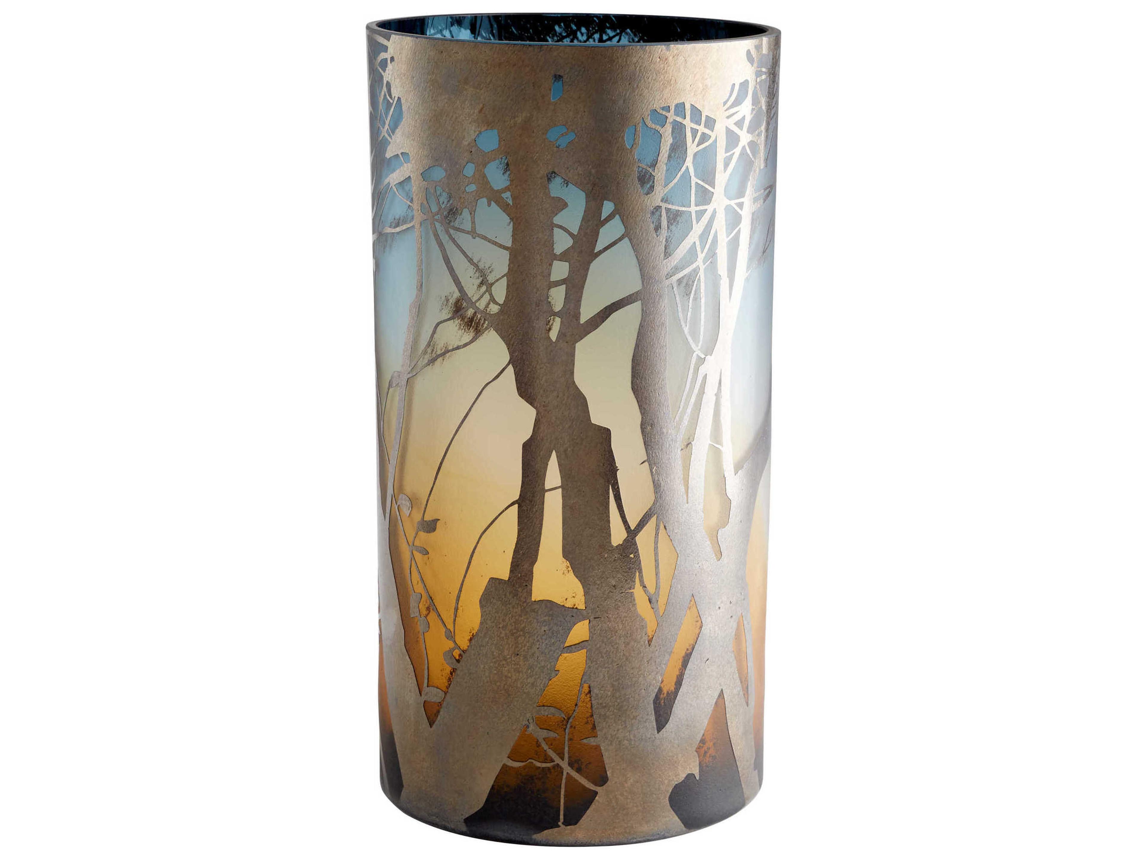 Miombo Green / Blue 16" High Vase