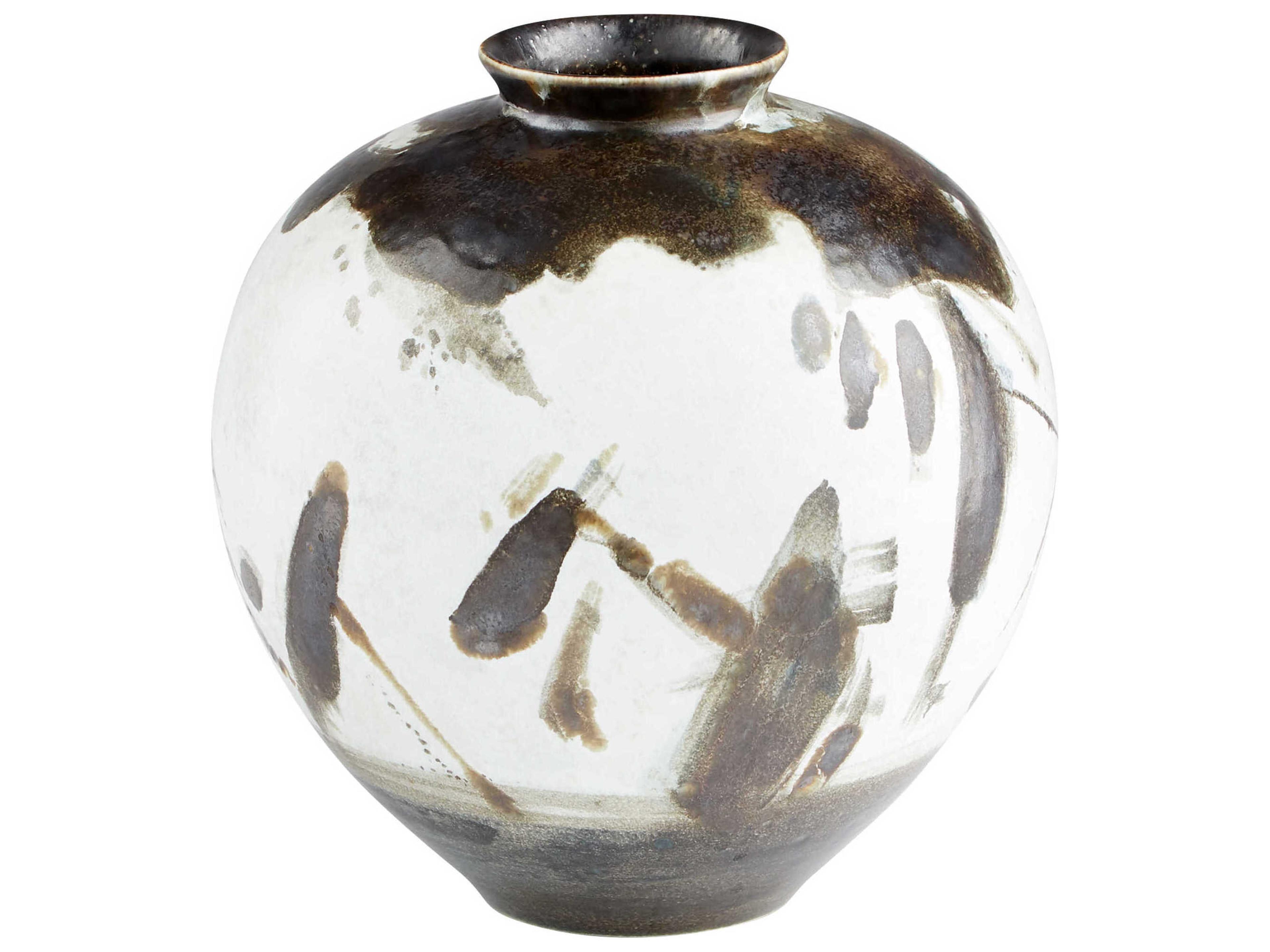 Mod Black / White Vase