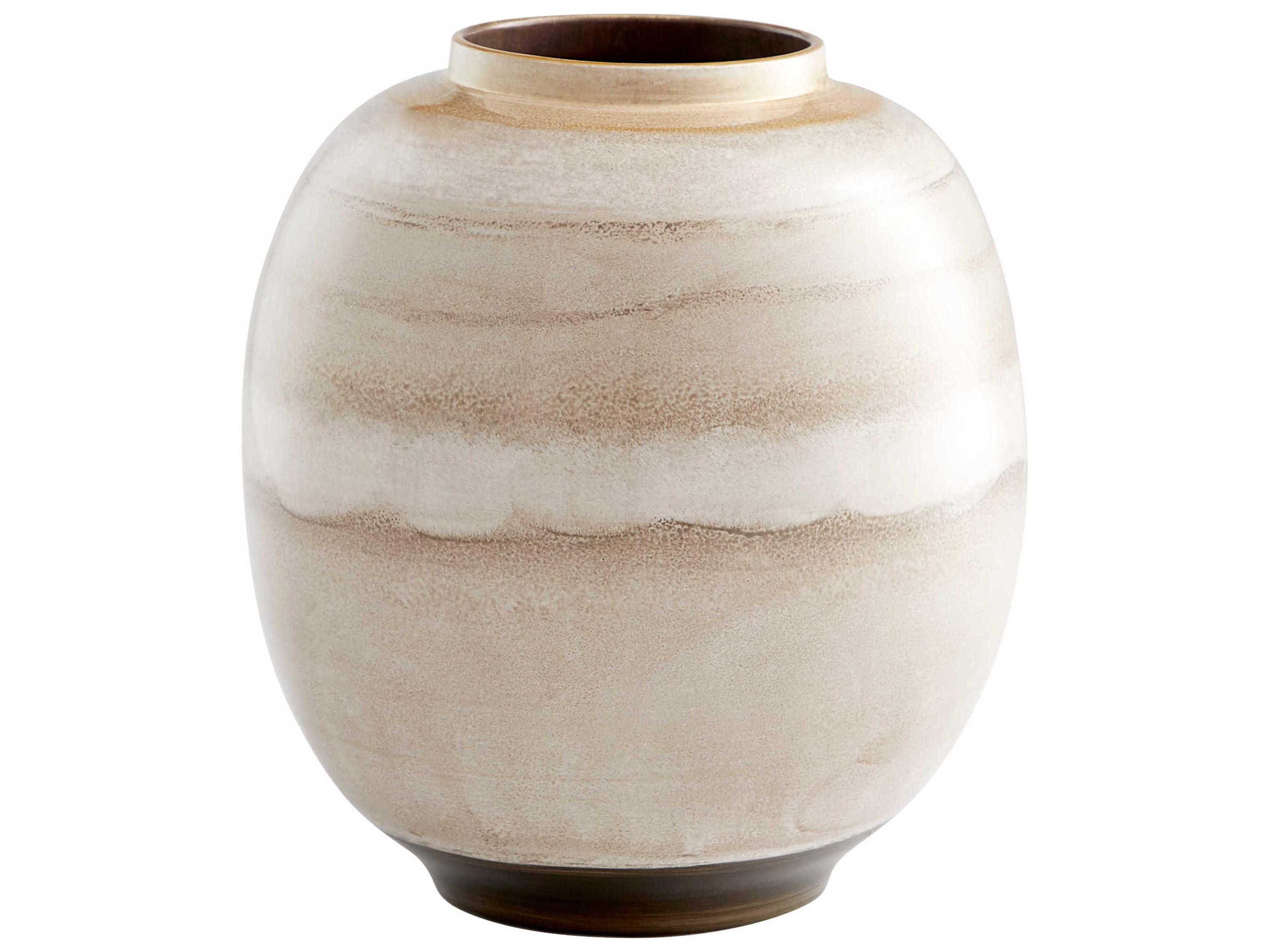 Kasha Mocha 12" High Vase