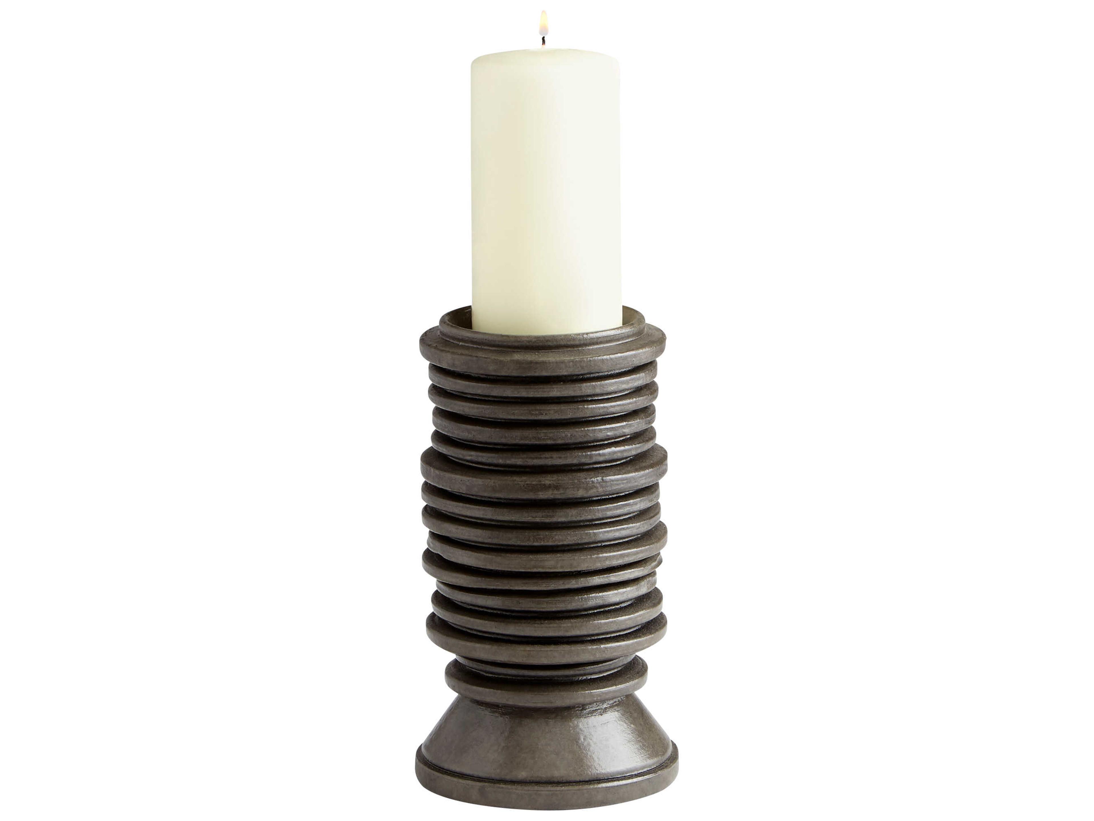 Provo Black 9" High Candle Holder