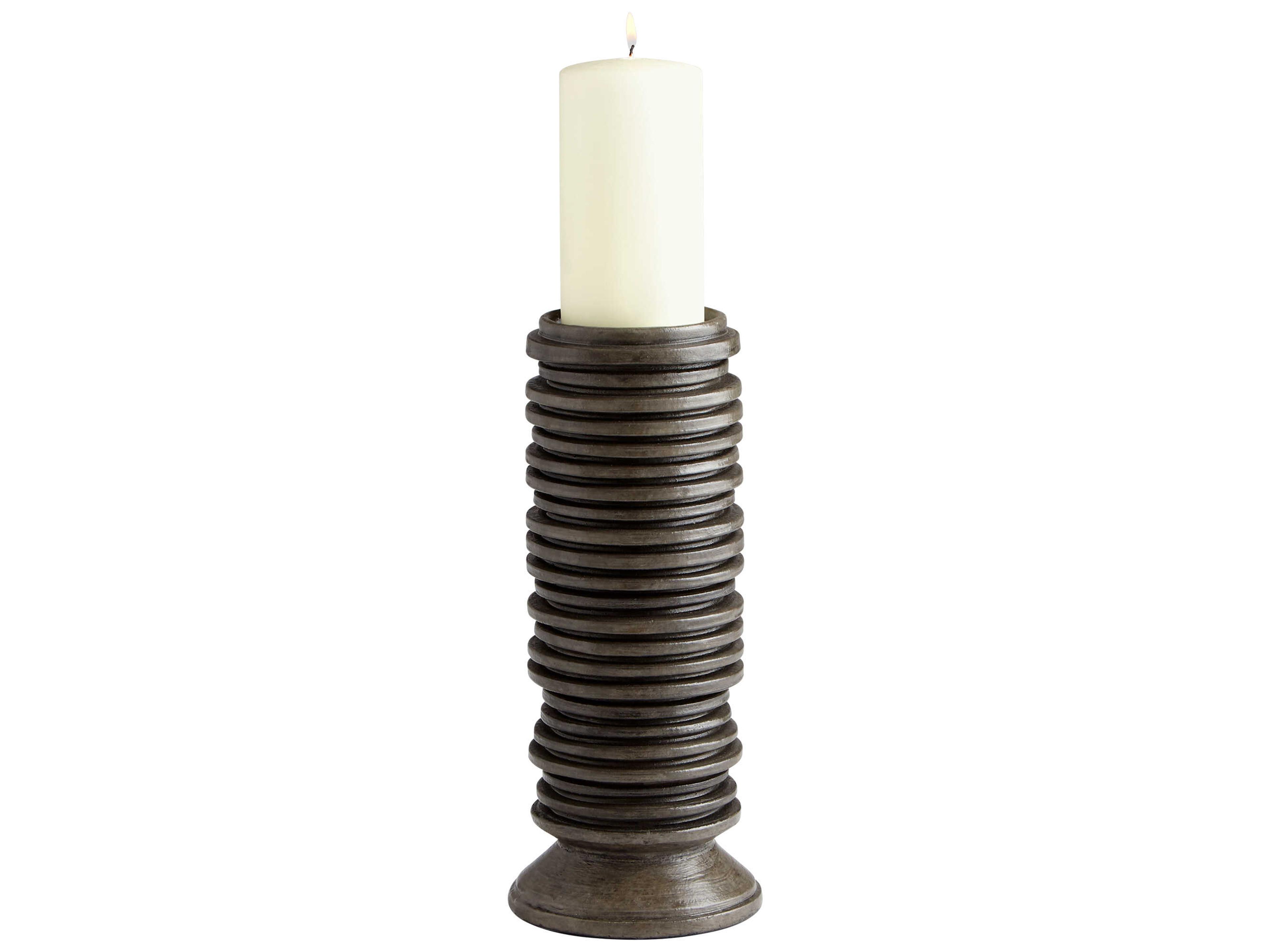 Provo Black 12" High Candle Holder