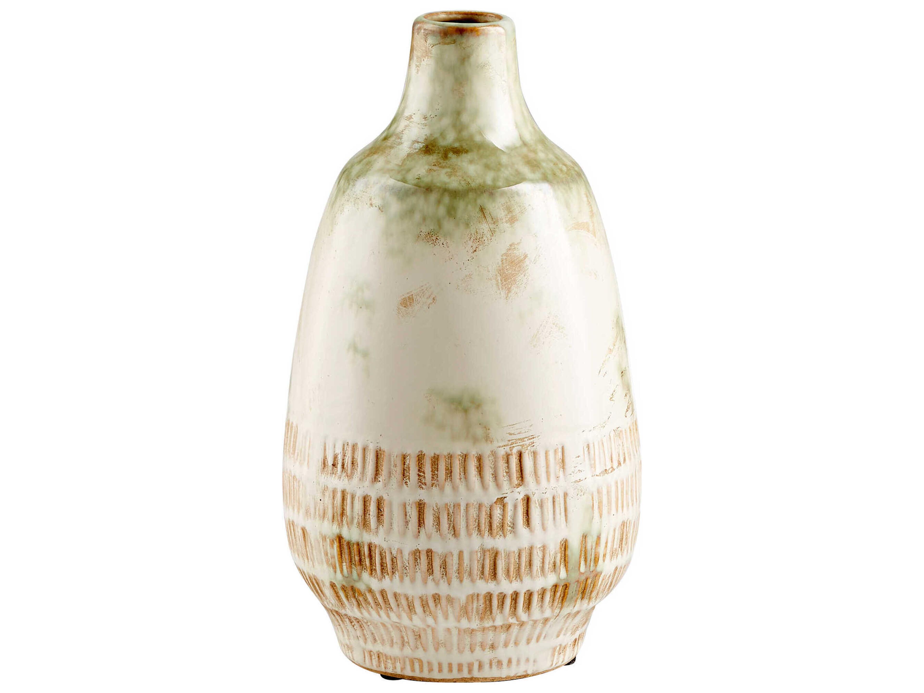 Cyan Design Yukon Olive Pearl Glaze Vase