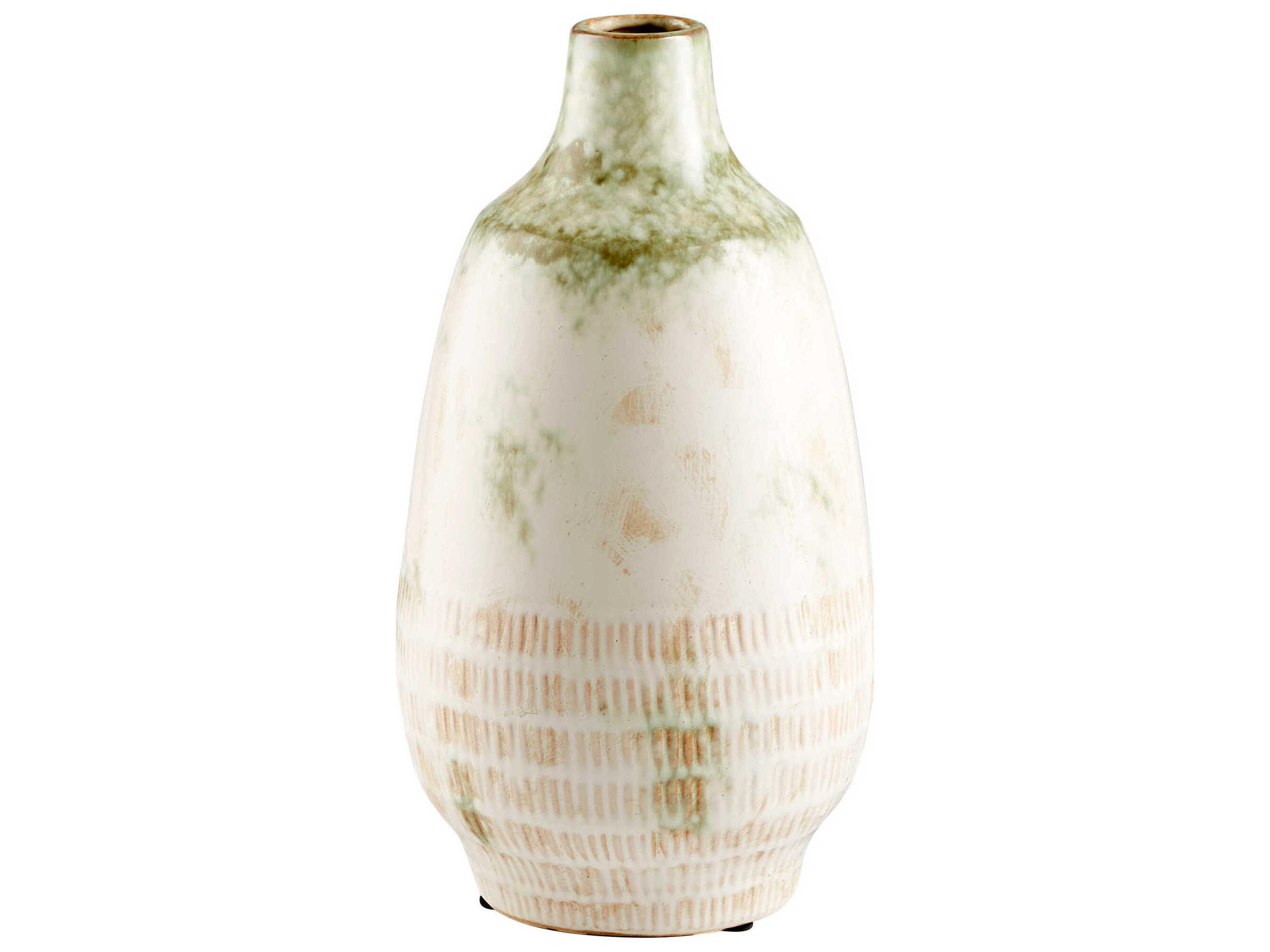 Yukon Olive Pearl Glaze Vase