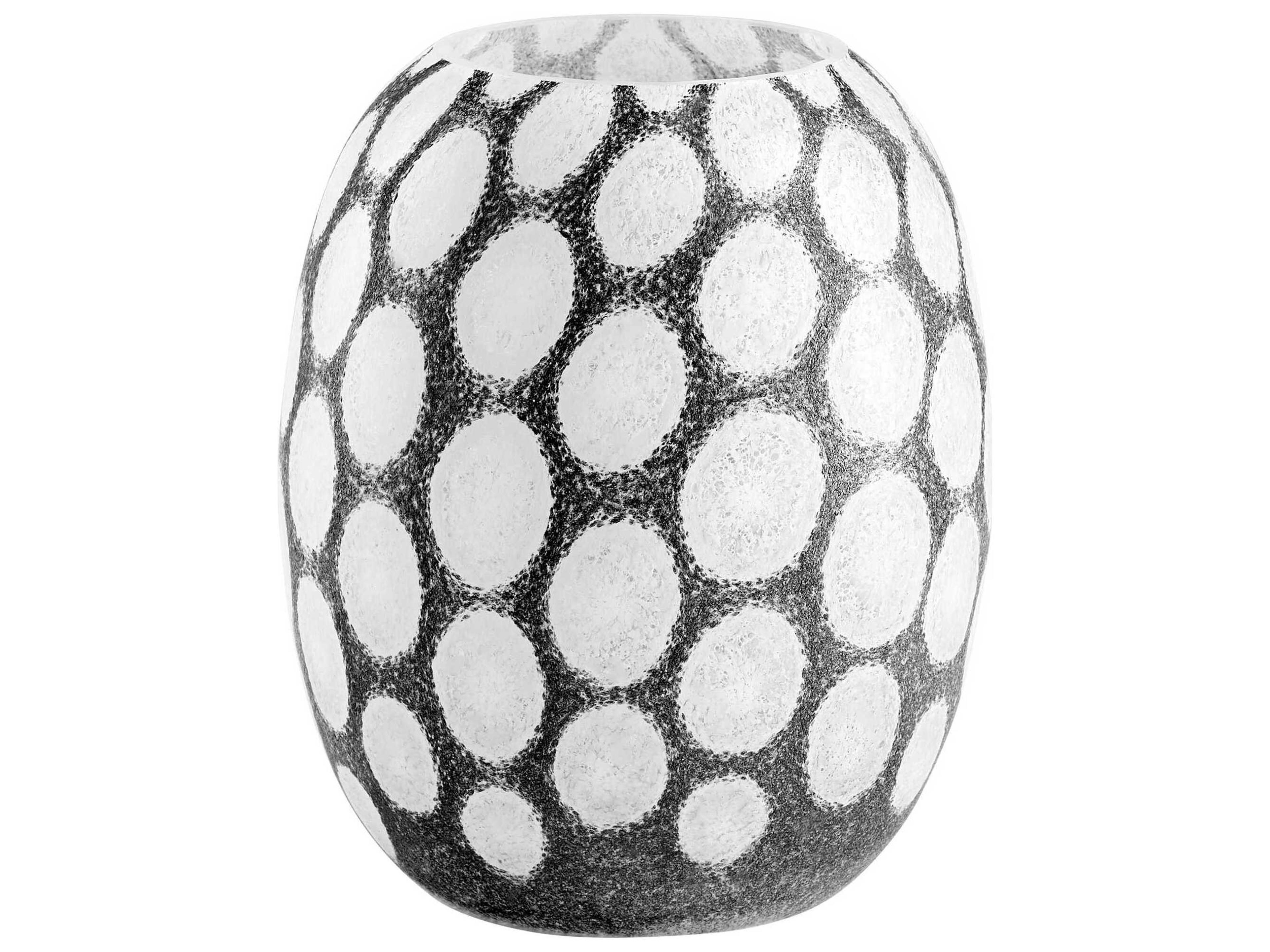 Brunson Brown / White 12" High Vase