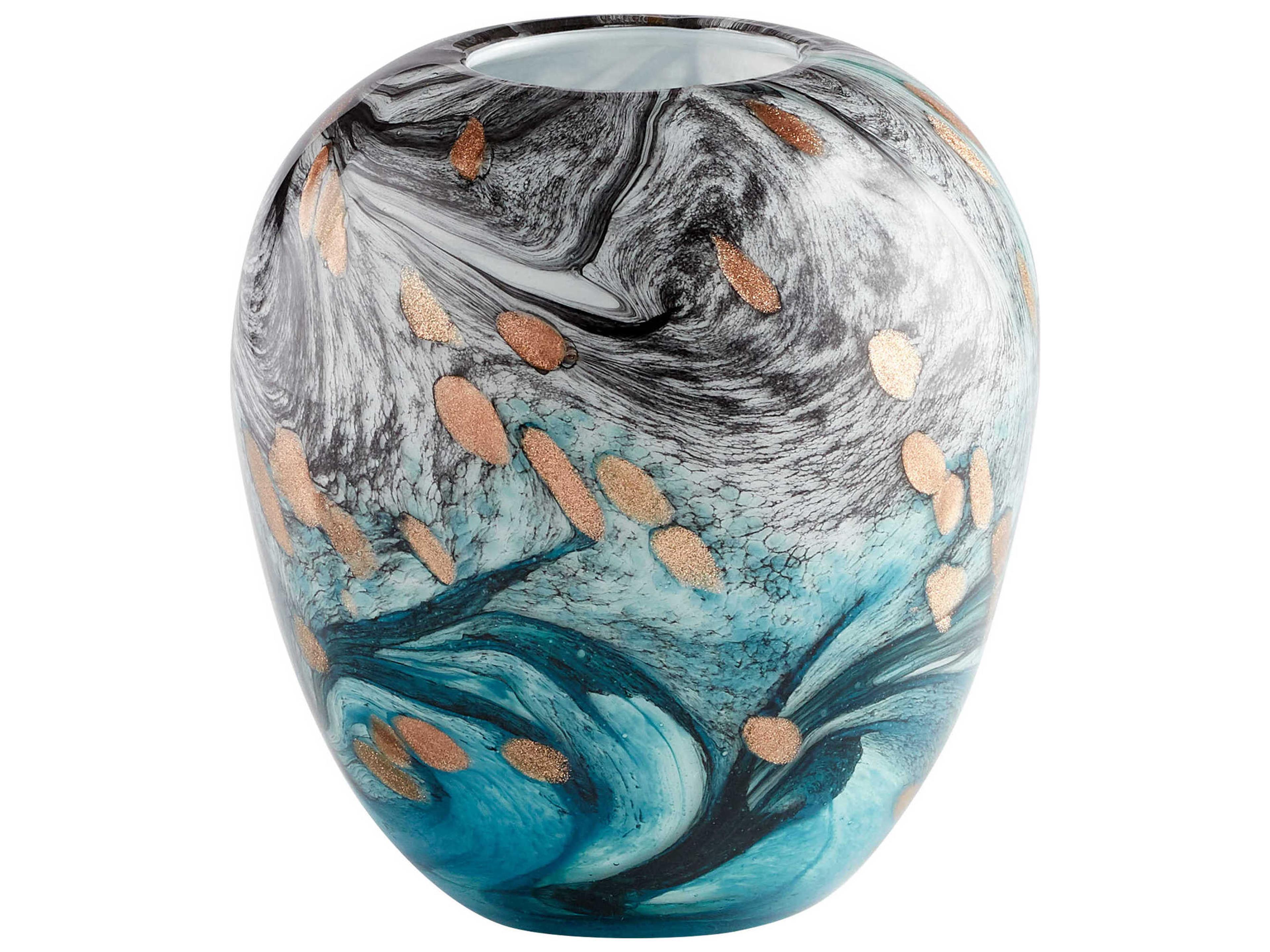 Prismatic Multi Colored 8" High Vase