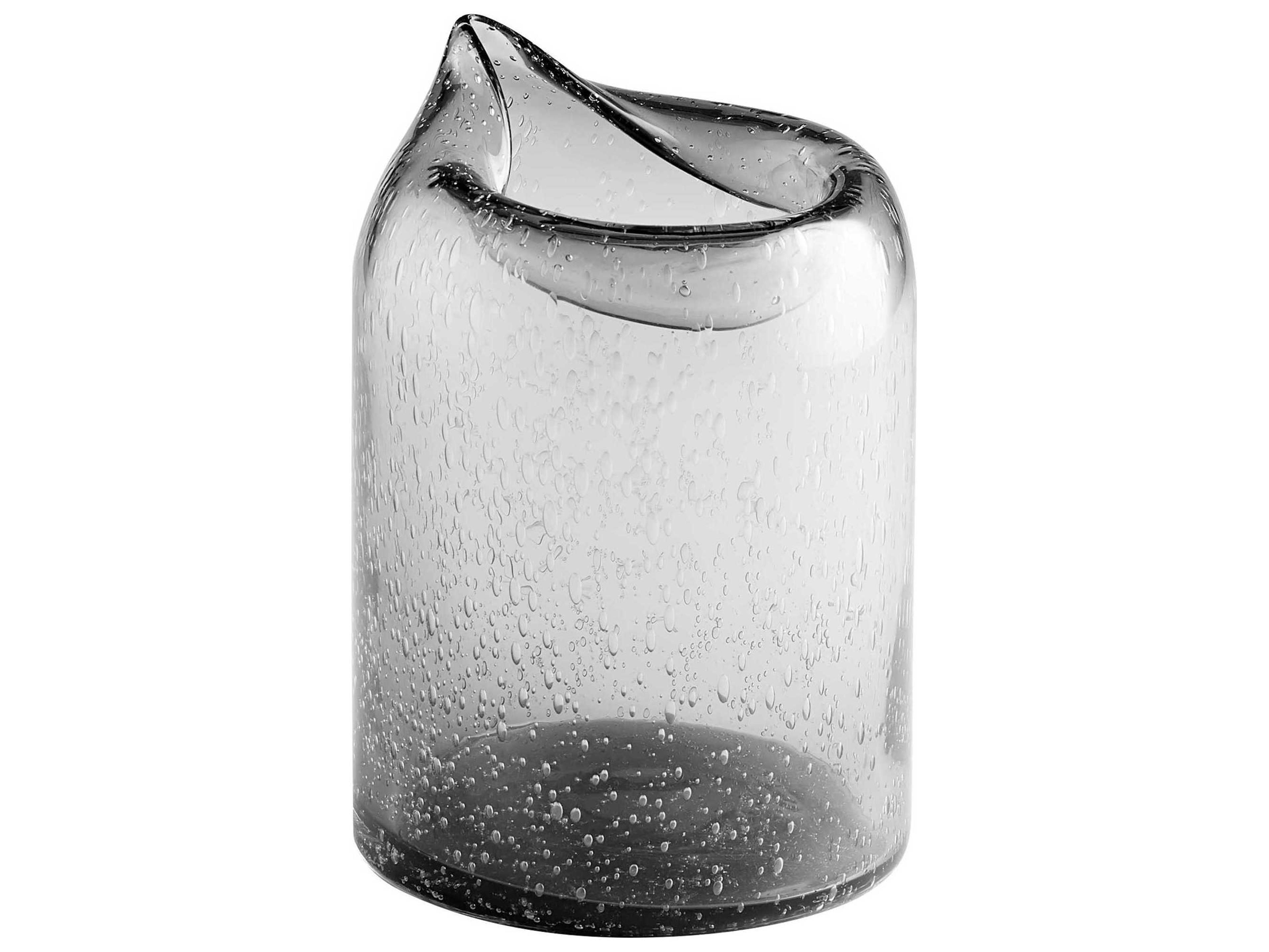 Oxtail Clear 10" High Vase