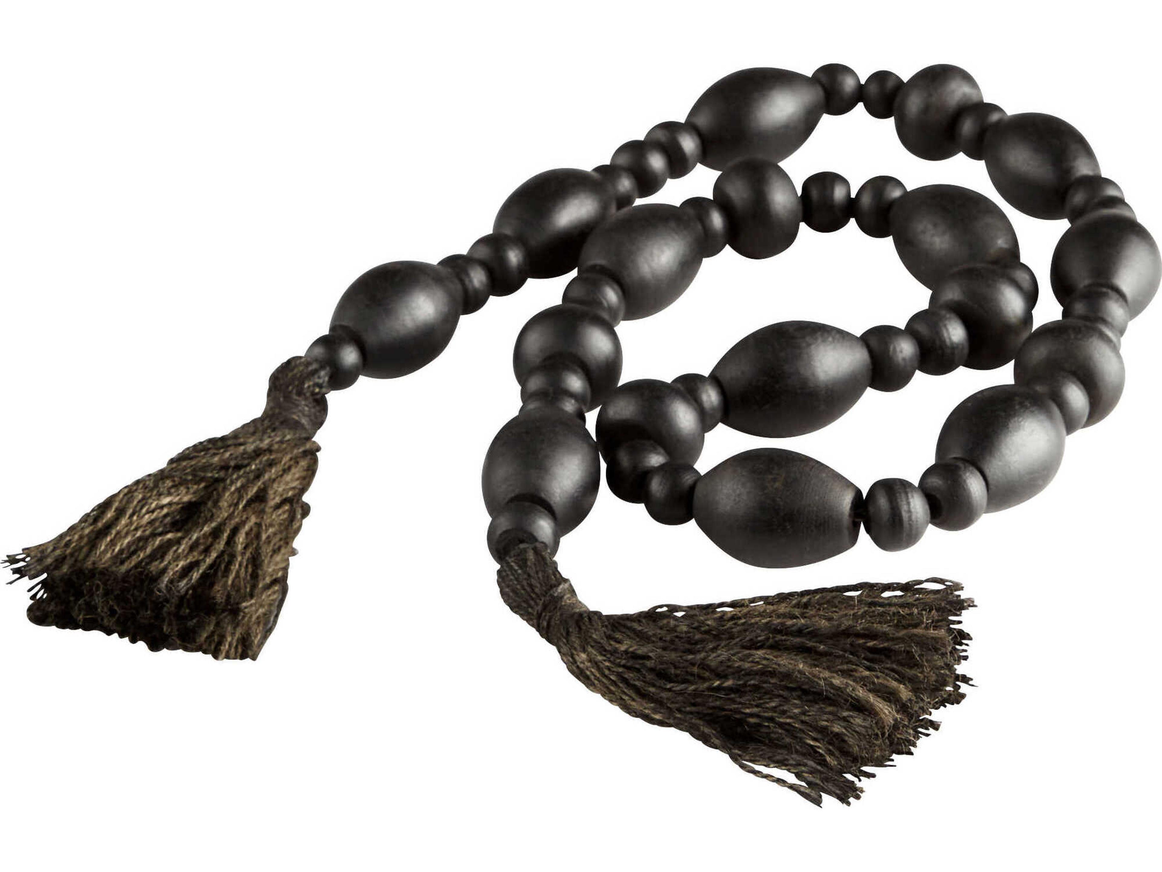 Cyan Design Black Blizzard Stone Beads