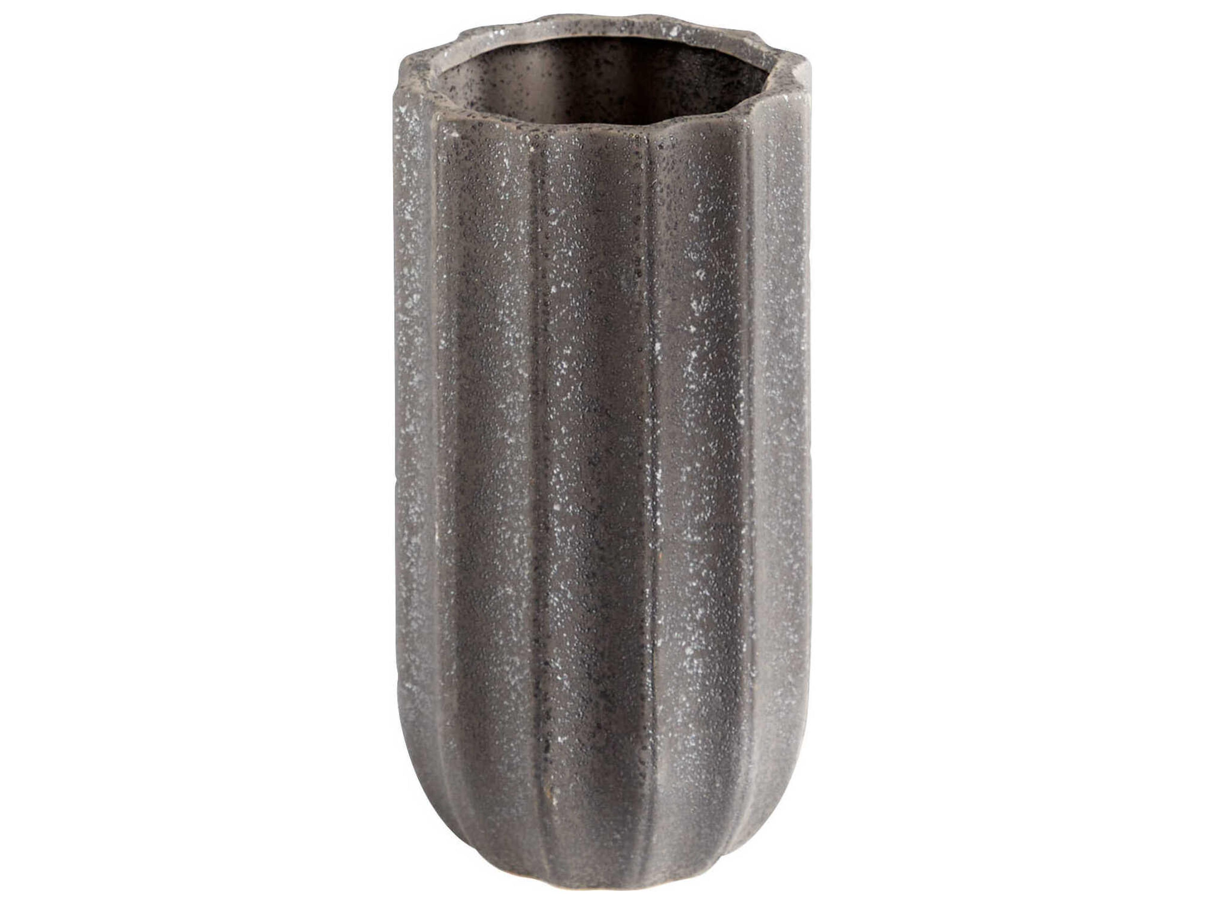 Cyan Design Brutalist Grey 11" High Vase