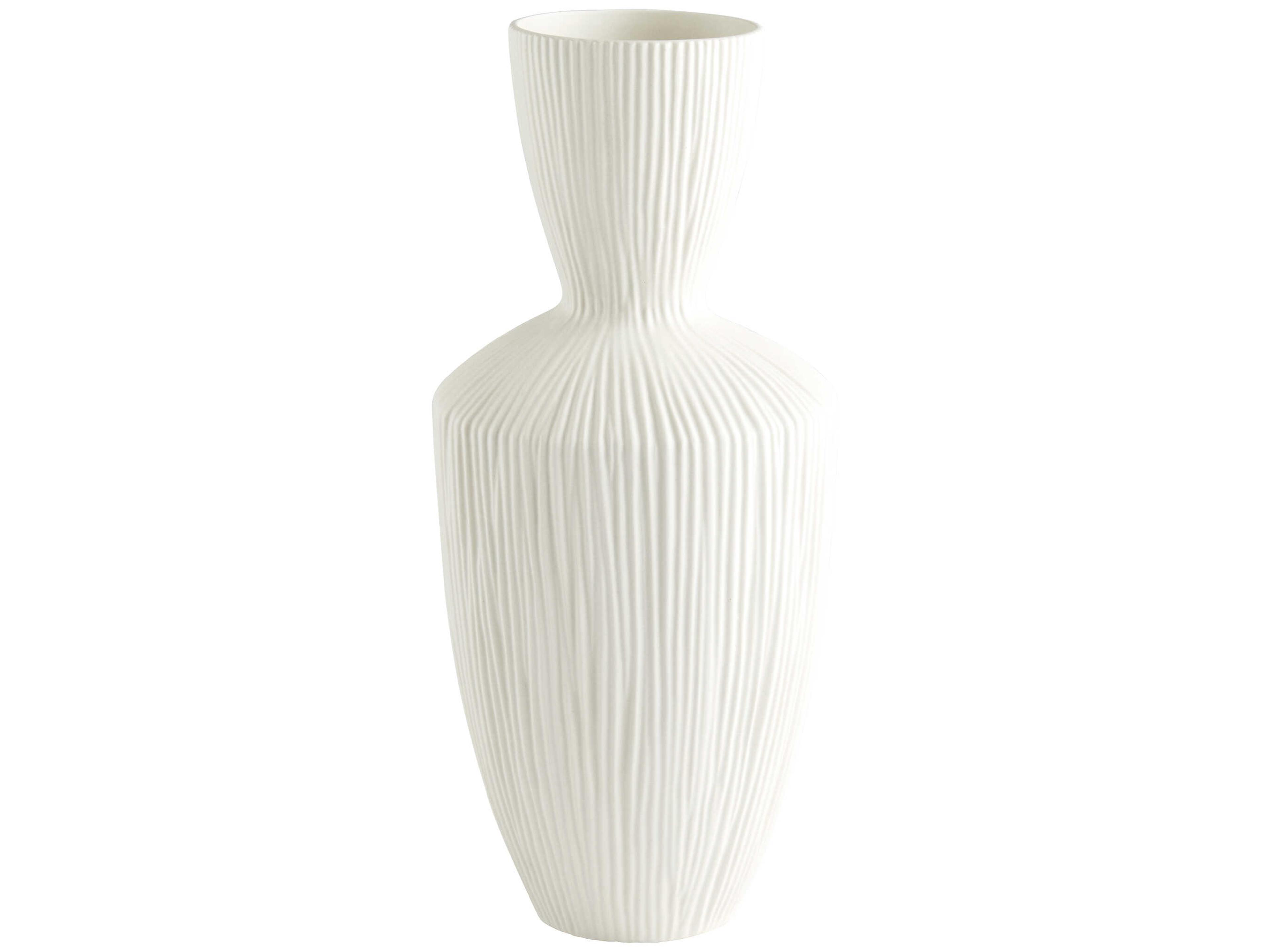 Cyan Design Bravo White 19" High Vase