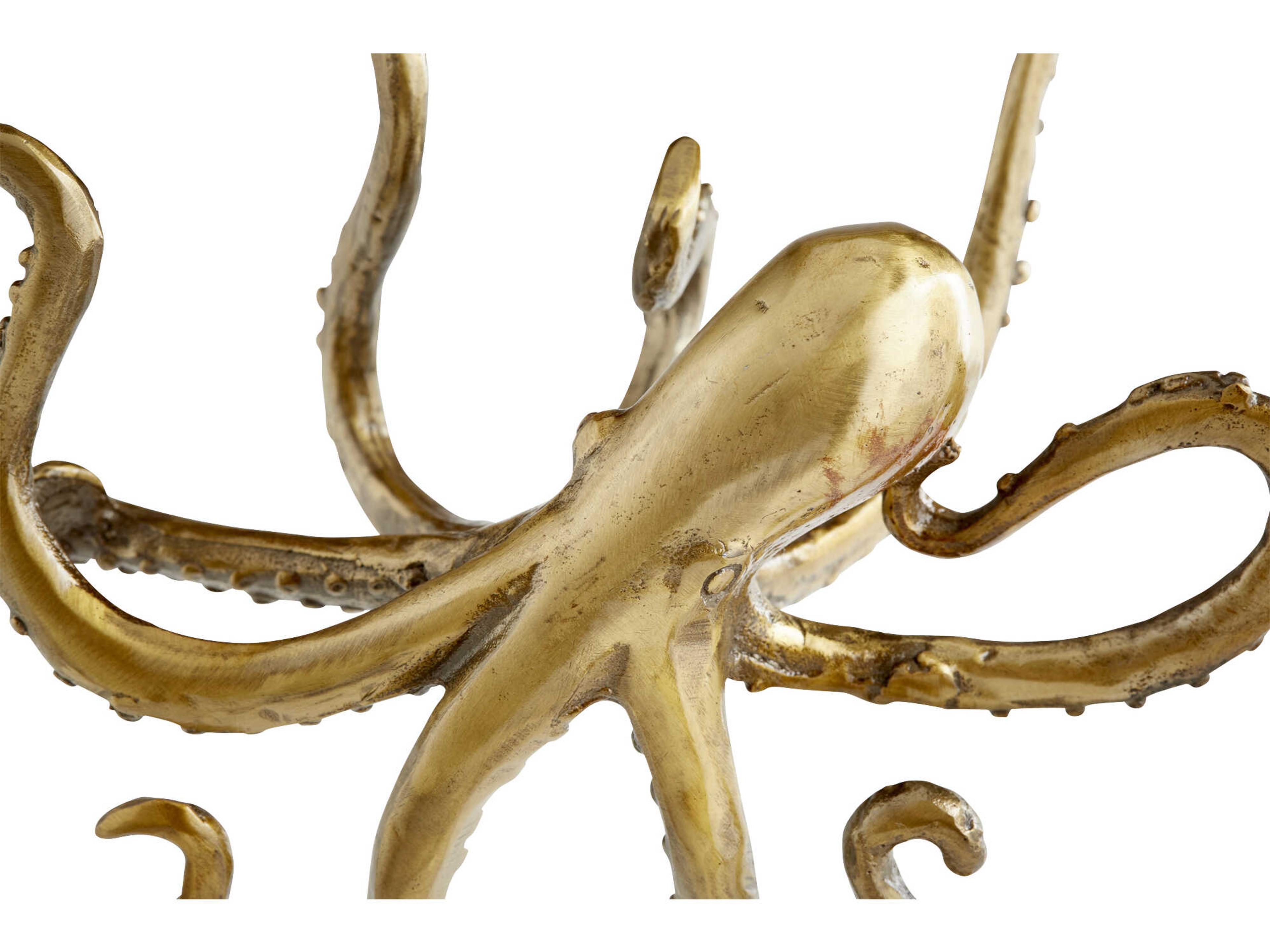 Cyan Design Octopus Aged Brass Sculpture
