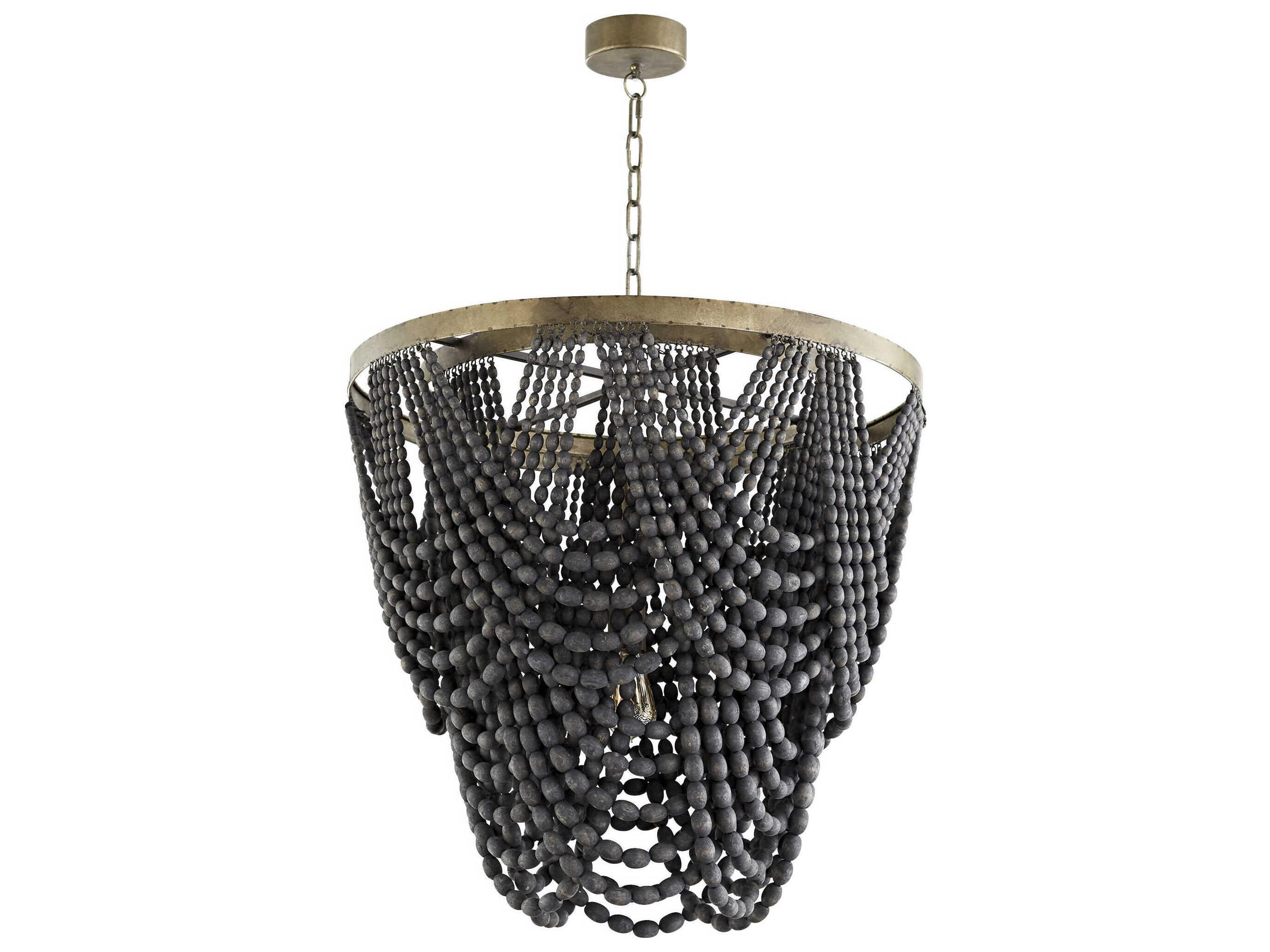 1-Light Tinted Raw Iron Black Pendant