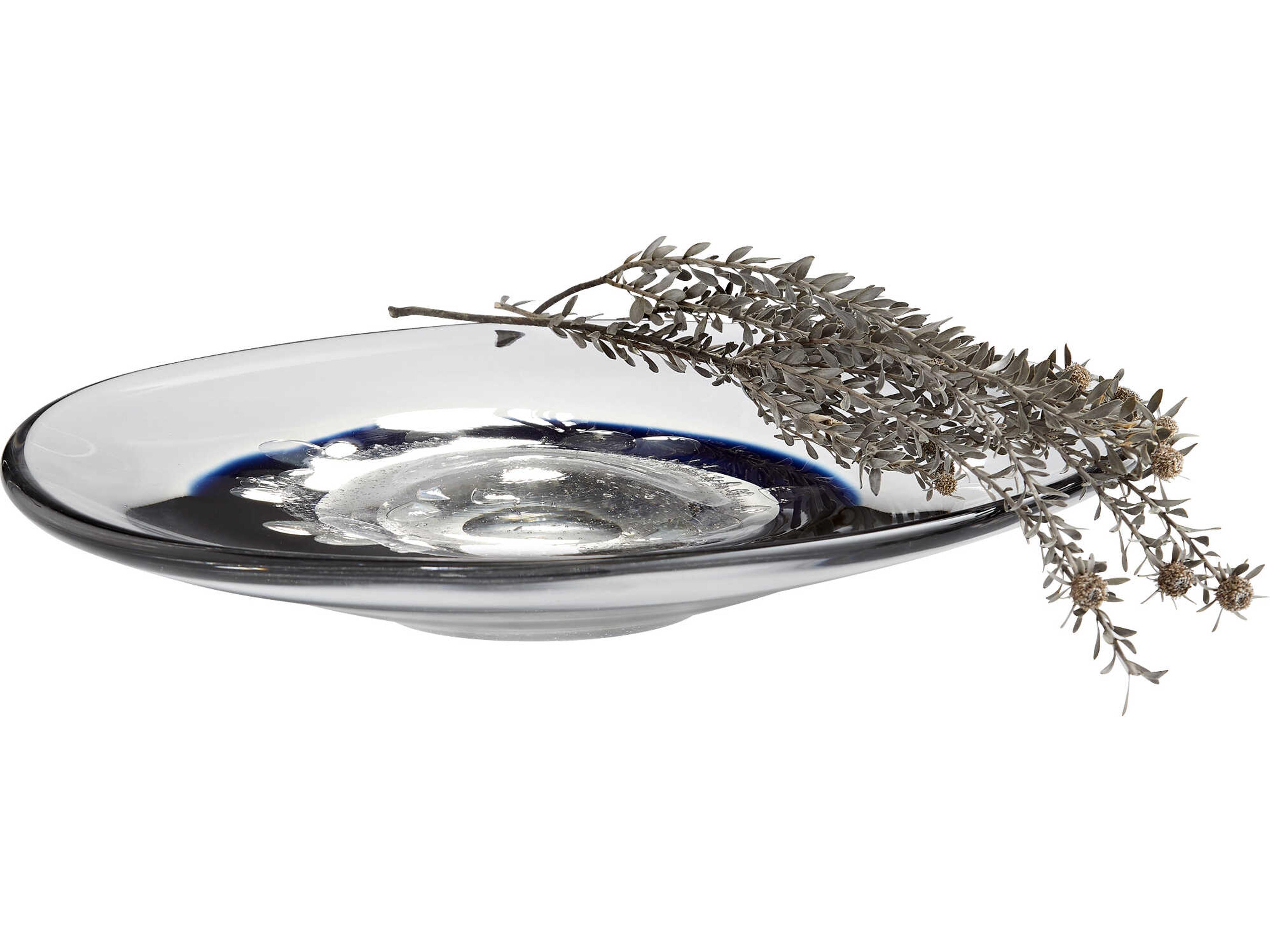 Cyan Design Silicone Nova Clear / Cobalt Decorative Plate