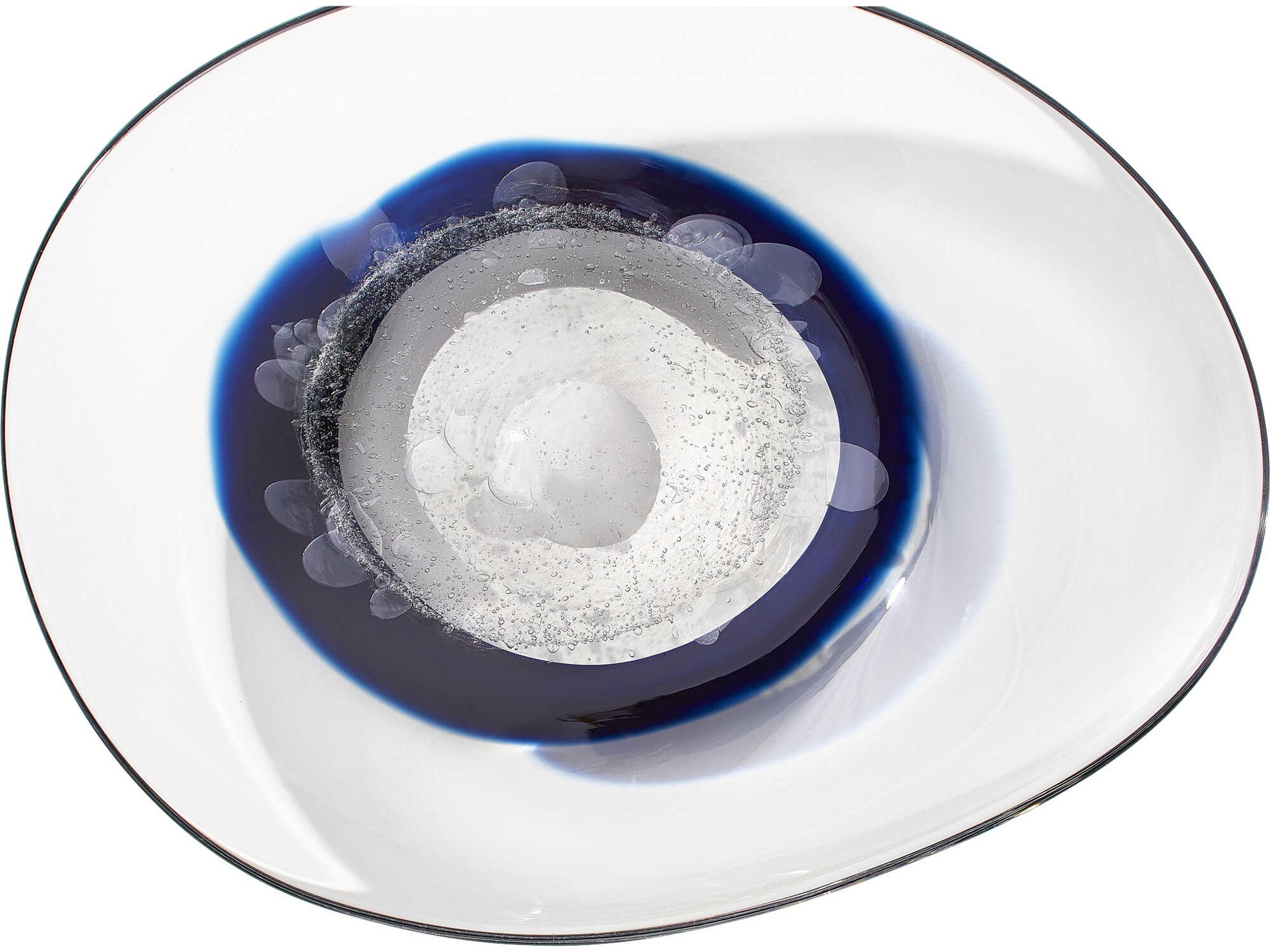 Cyan Design Silicone Nova Clear / Cobalt Decorative Plate