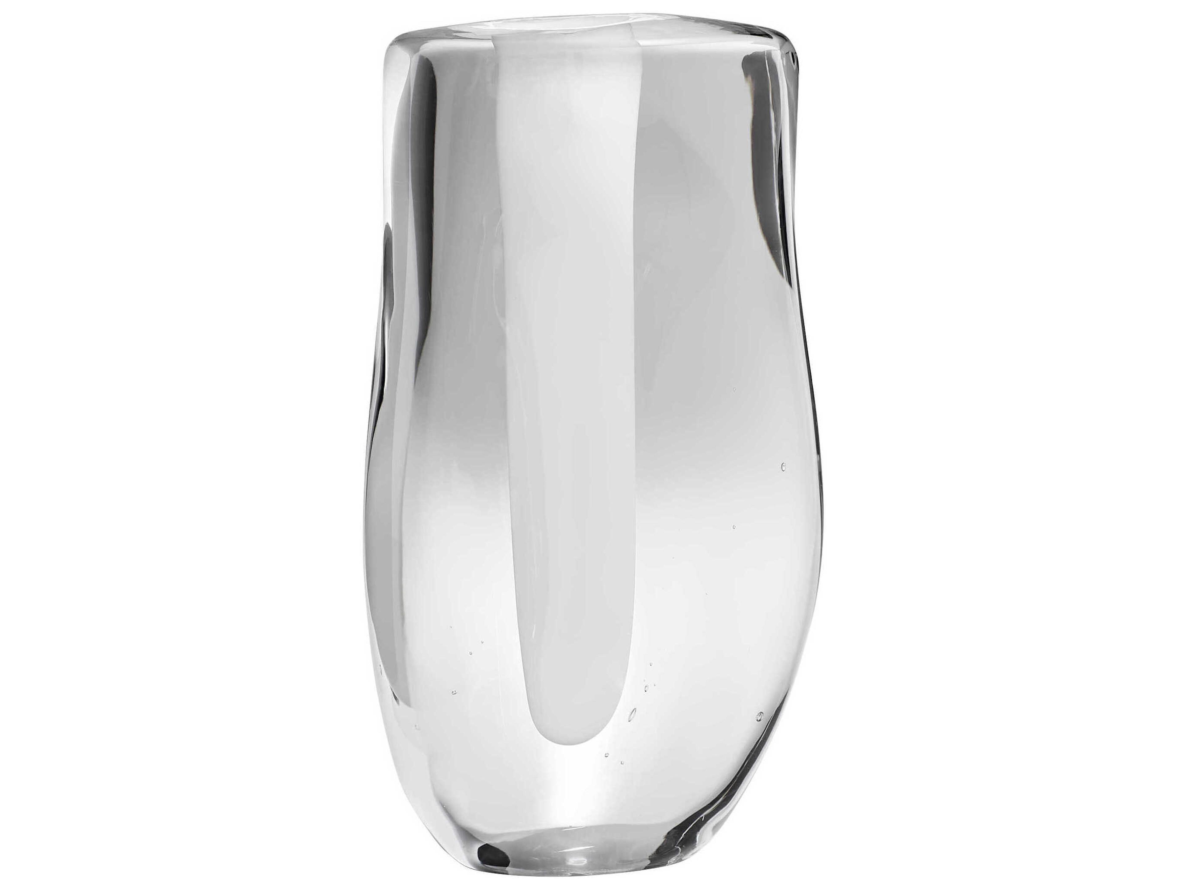 Inverted Oppulence Clear 13" High Vase