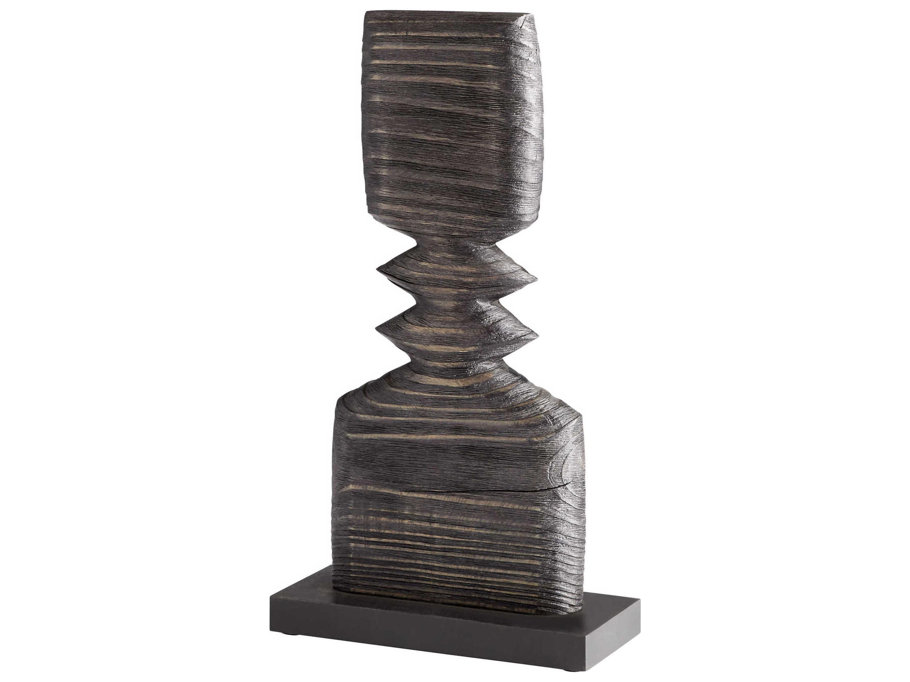 Cyan Design Dark Square Black Sculpture