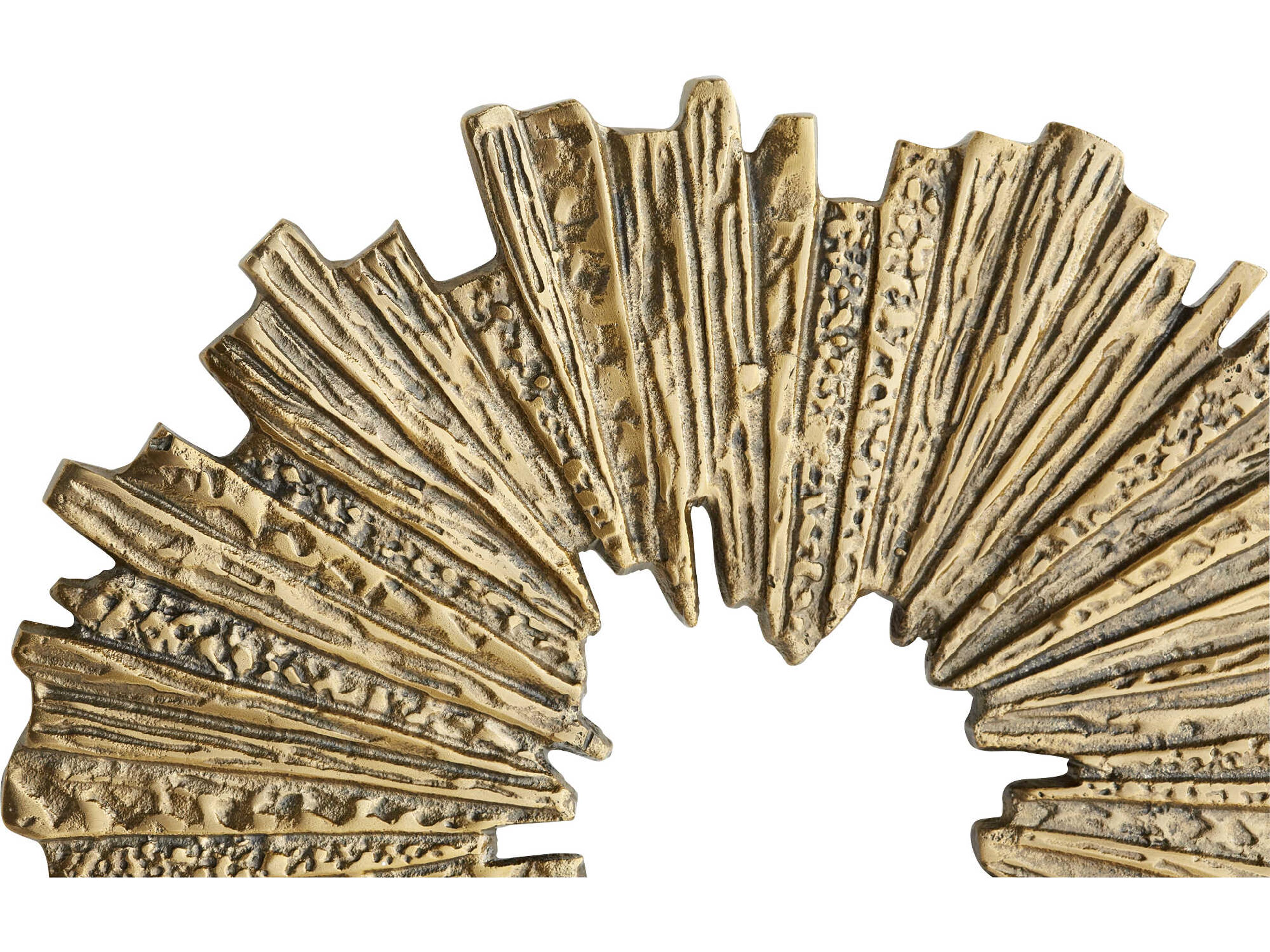 Cyan Design Abra Antique Brass 18" Metal Wall Art