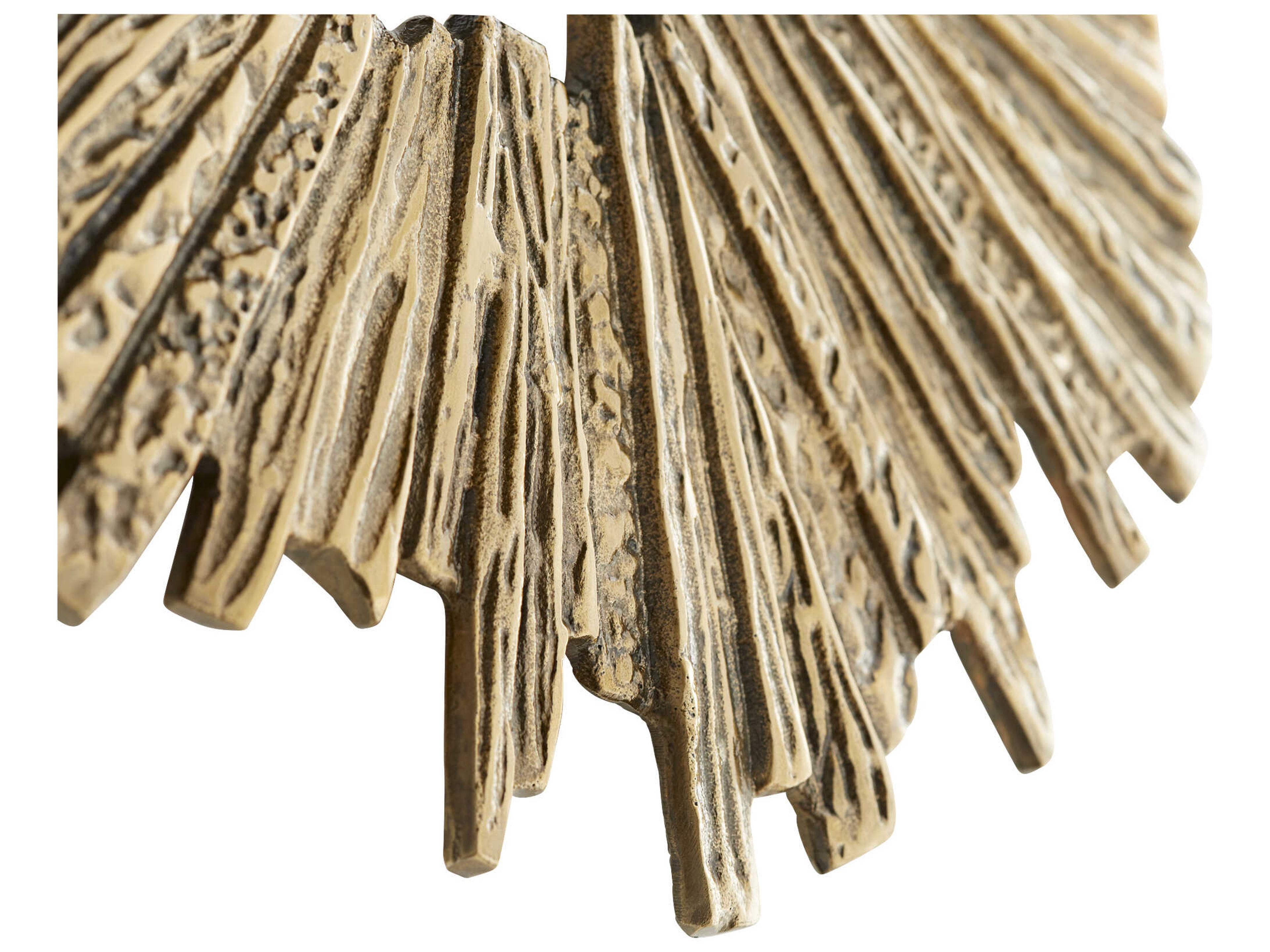 Cyan Design Abra Antique Brass 18" Metal Wall Art