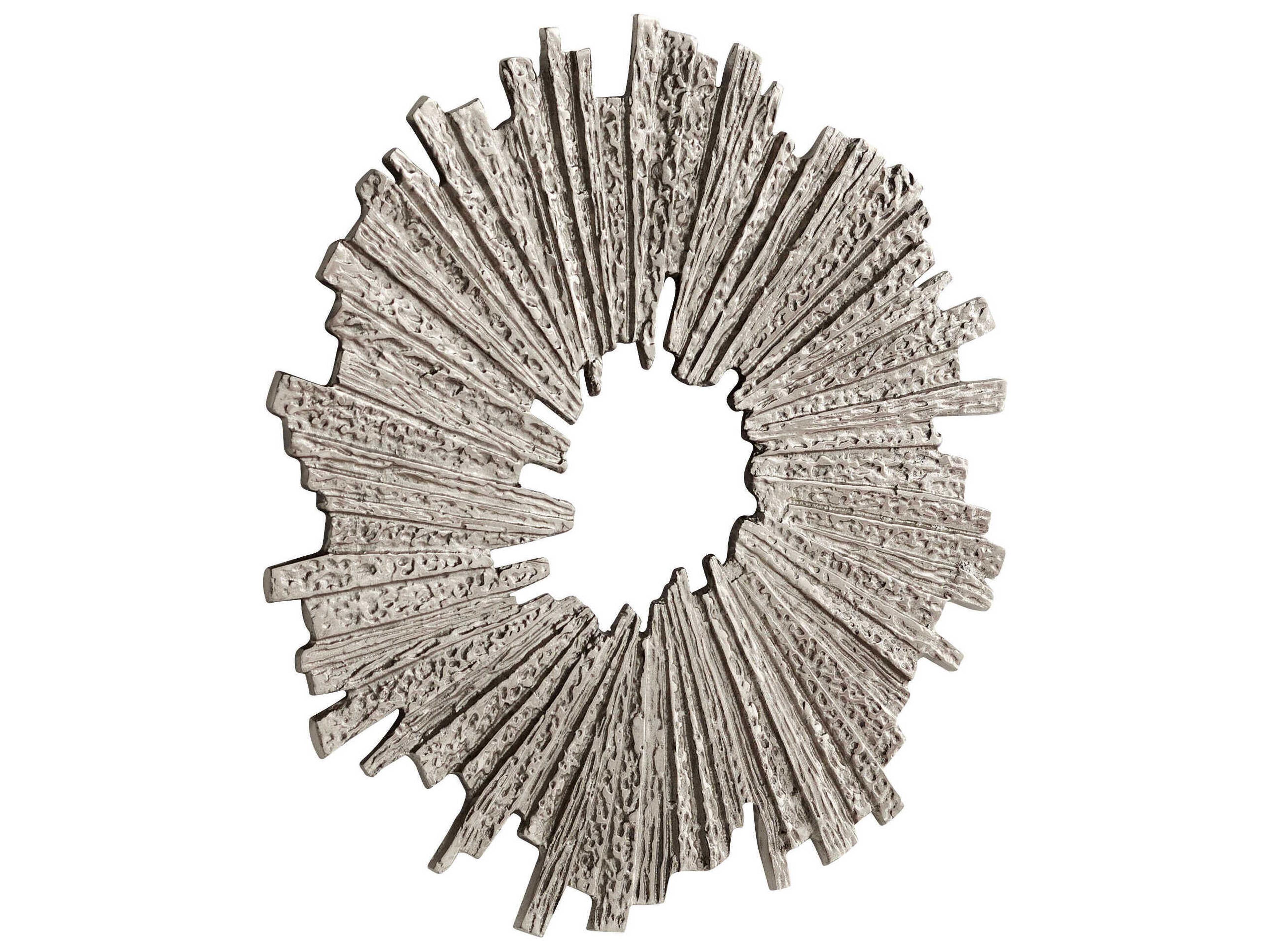 Cadabra Antique Nickel 22" Metal Wall Art