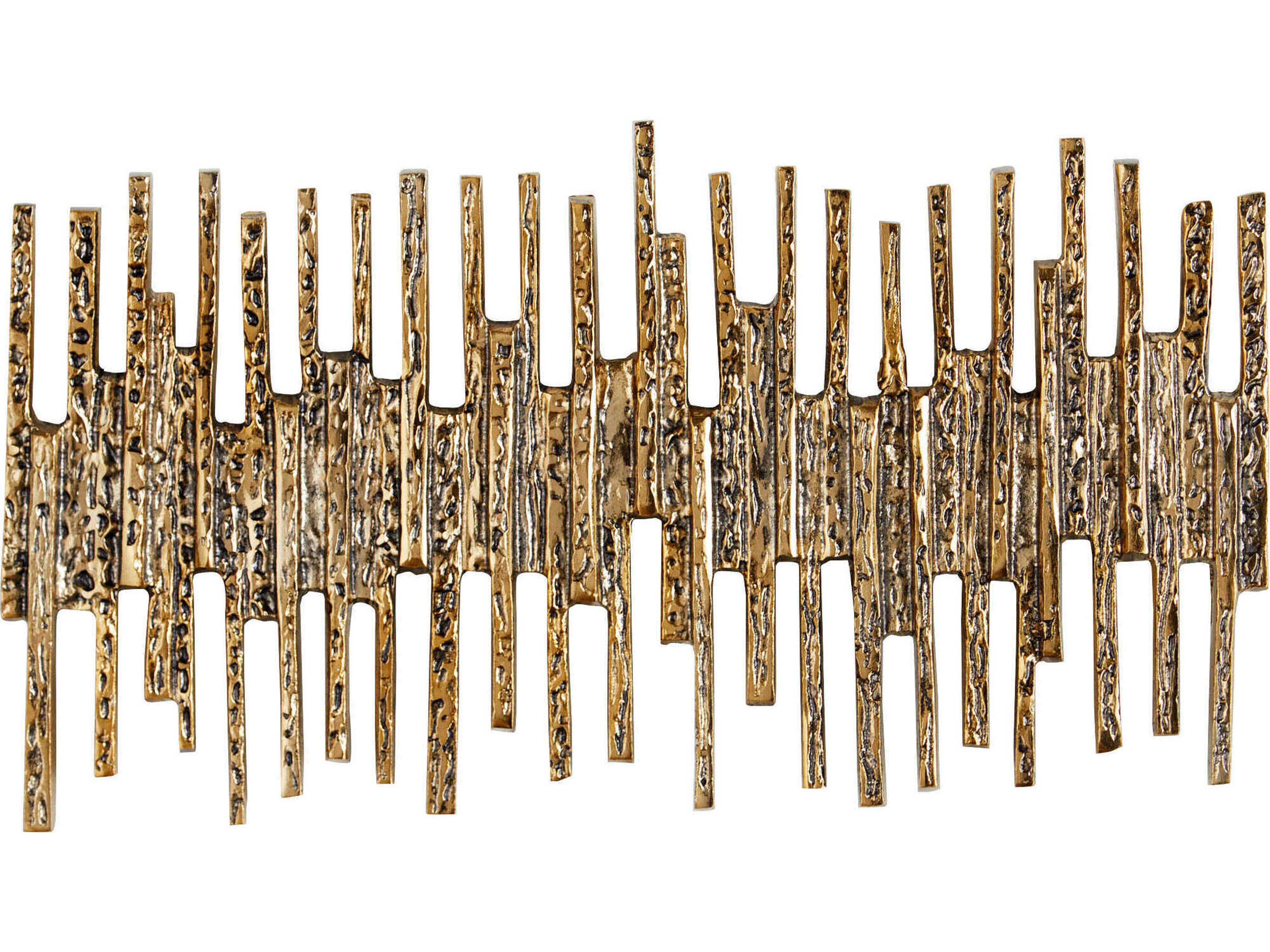 Ledger Antique Brass Metal Wall Art