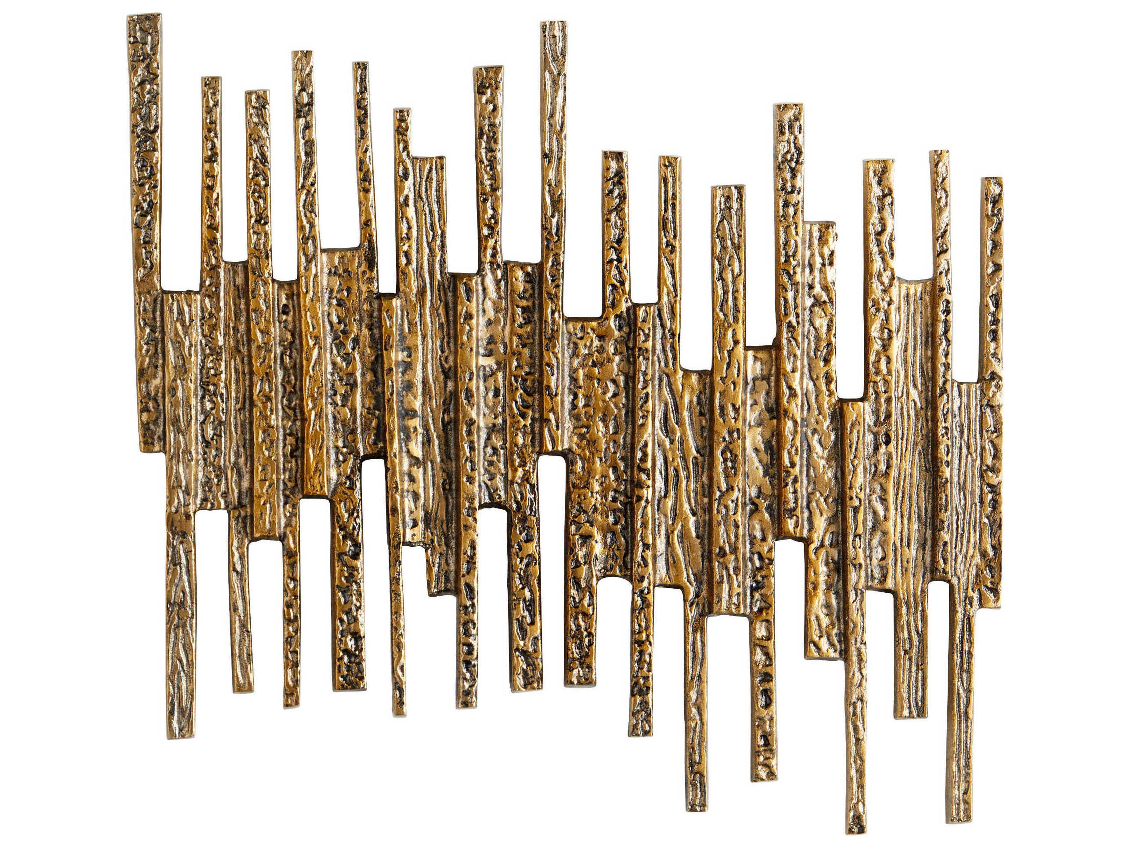 Ledger Antique Brass Metal Wall Art