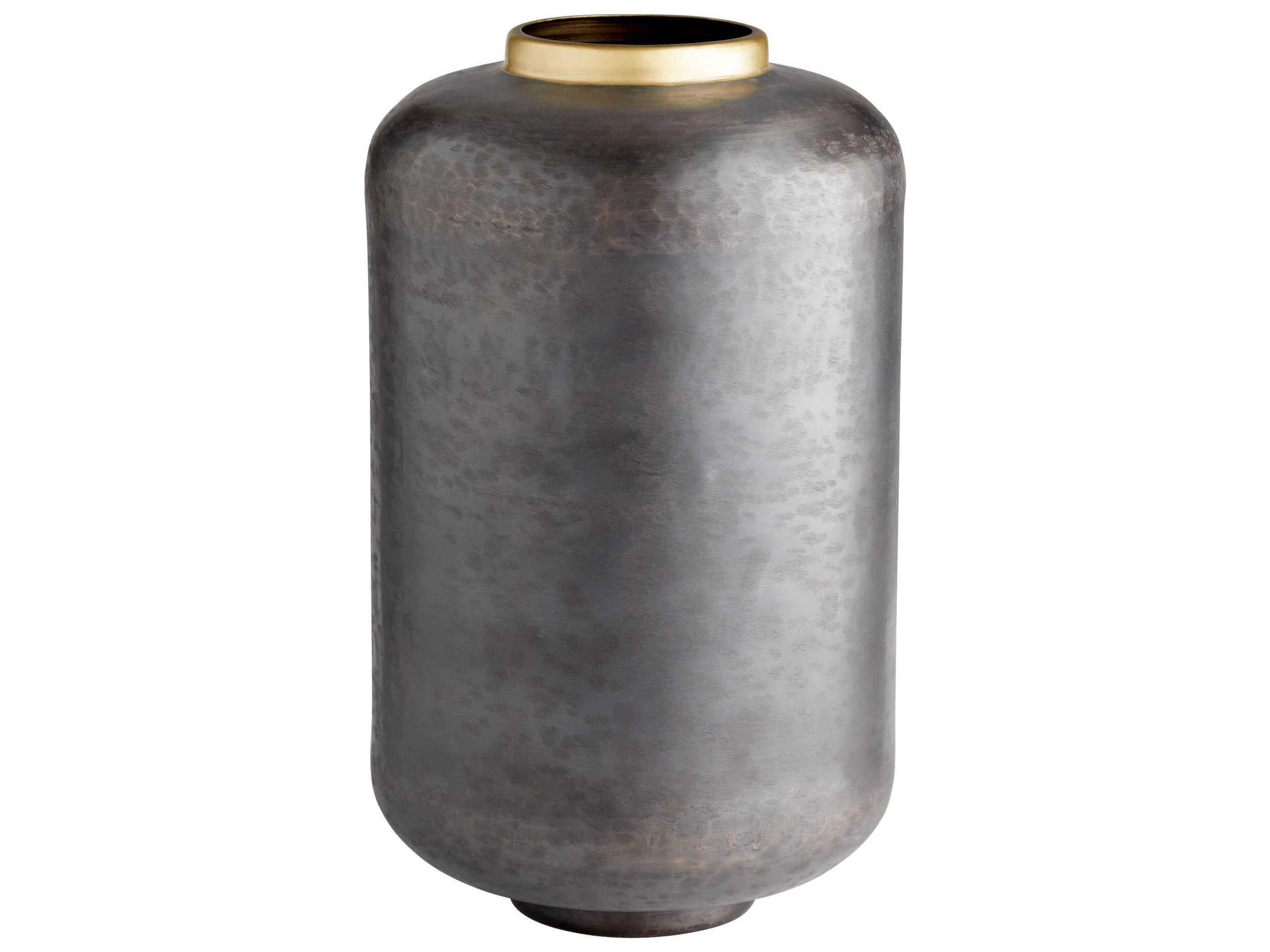 Akita Black 17" High Vase