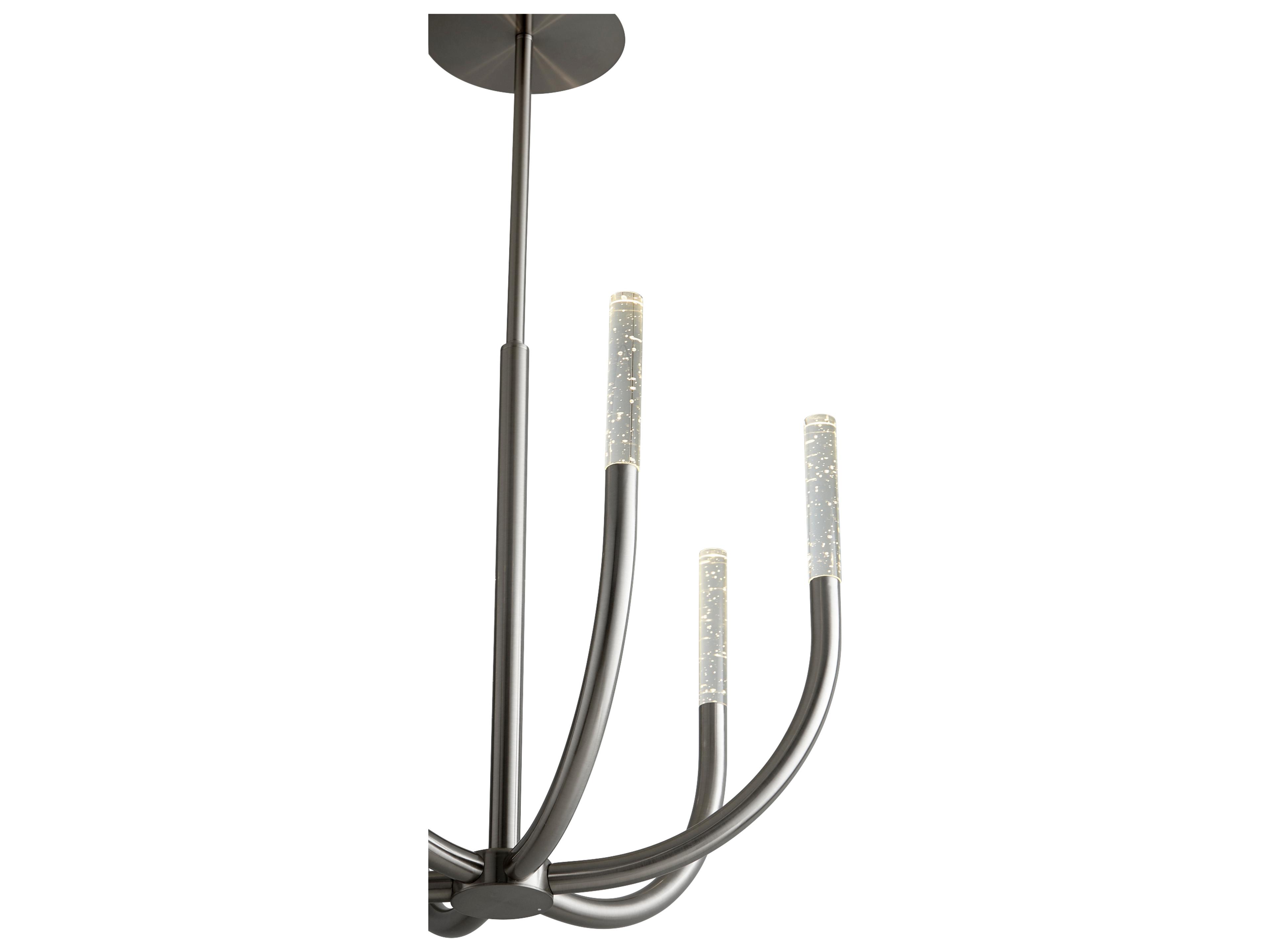 Cyan Design 6-Light Satin Nickel Candelabra Chandelier