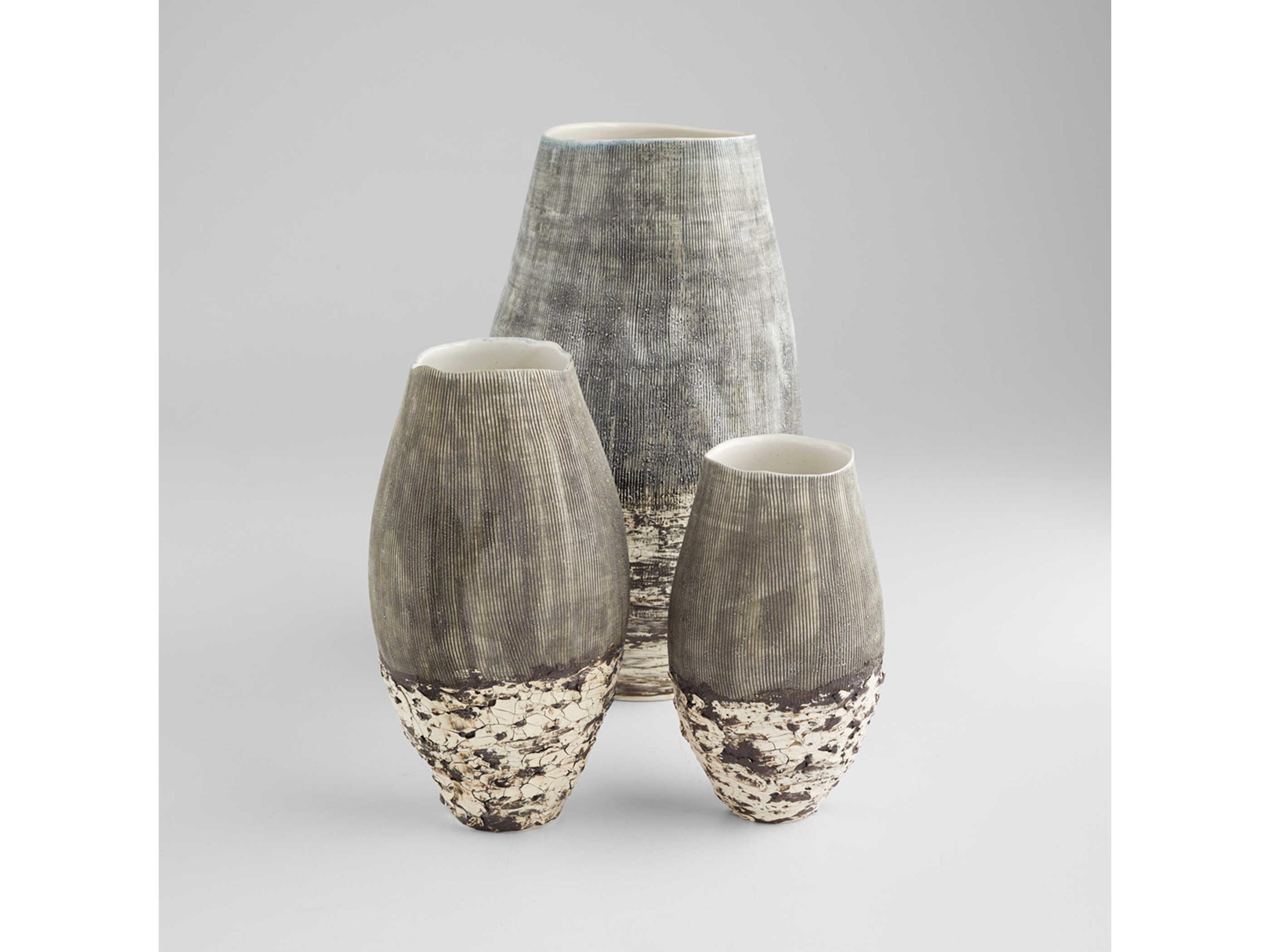 Cyan Design Off White Brown Calypso Vase