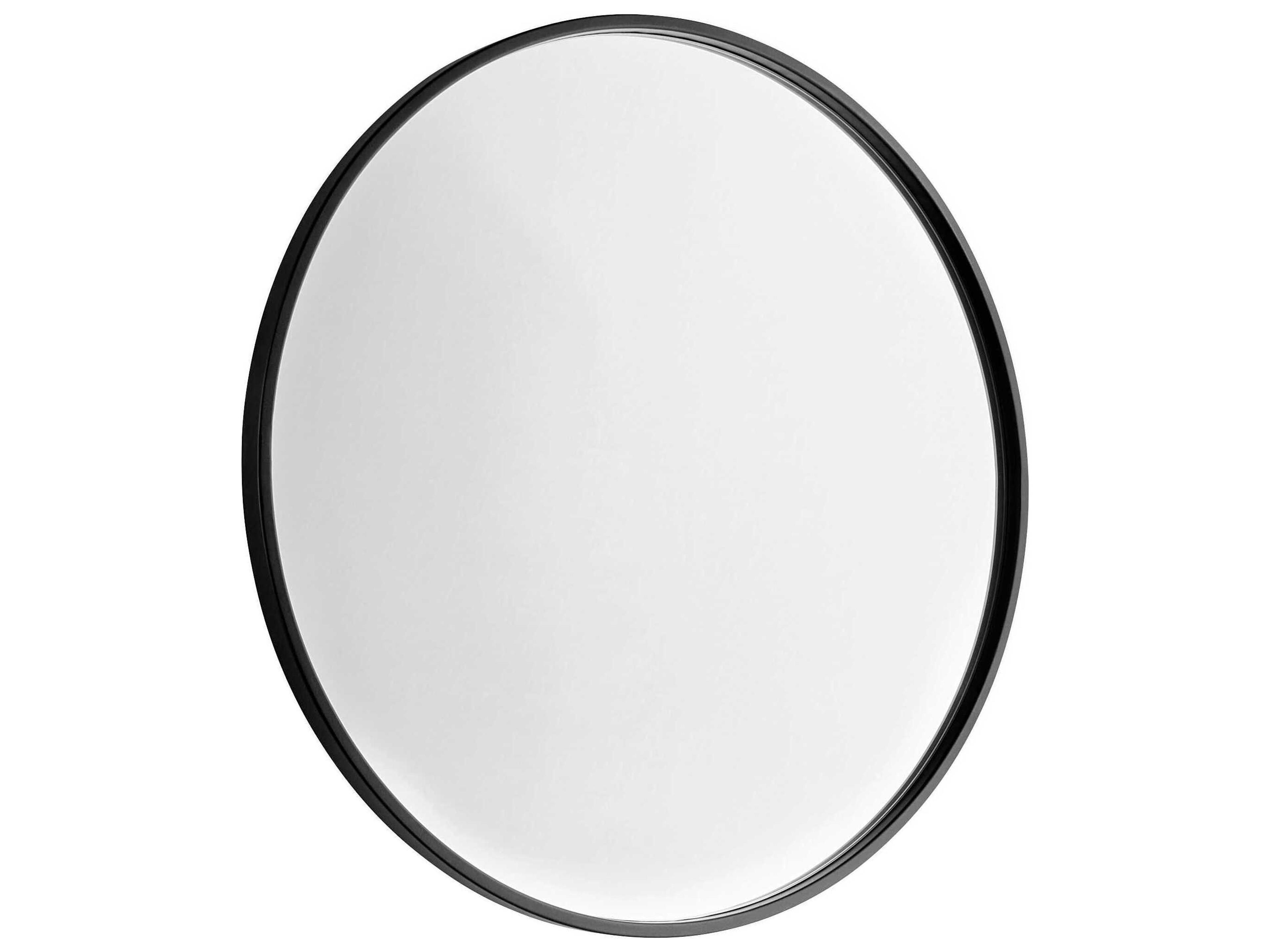 Harmony Black Round Wall Mirror