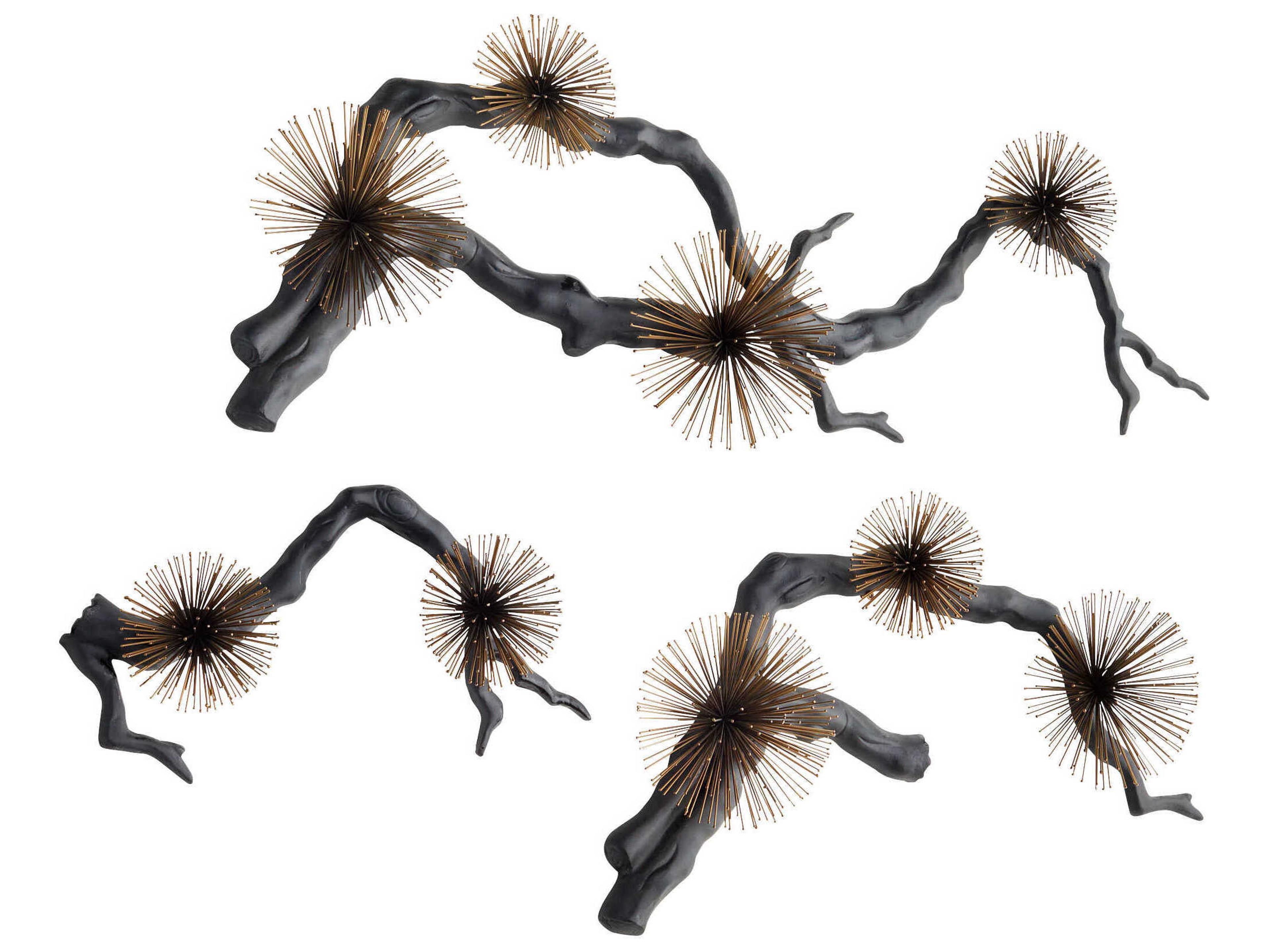 Cyan Design Ichiyo Black Gold Wall Decor