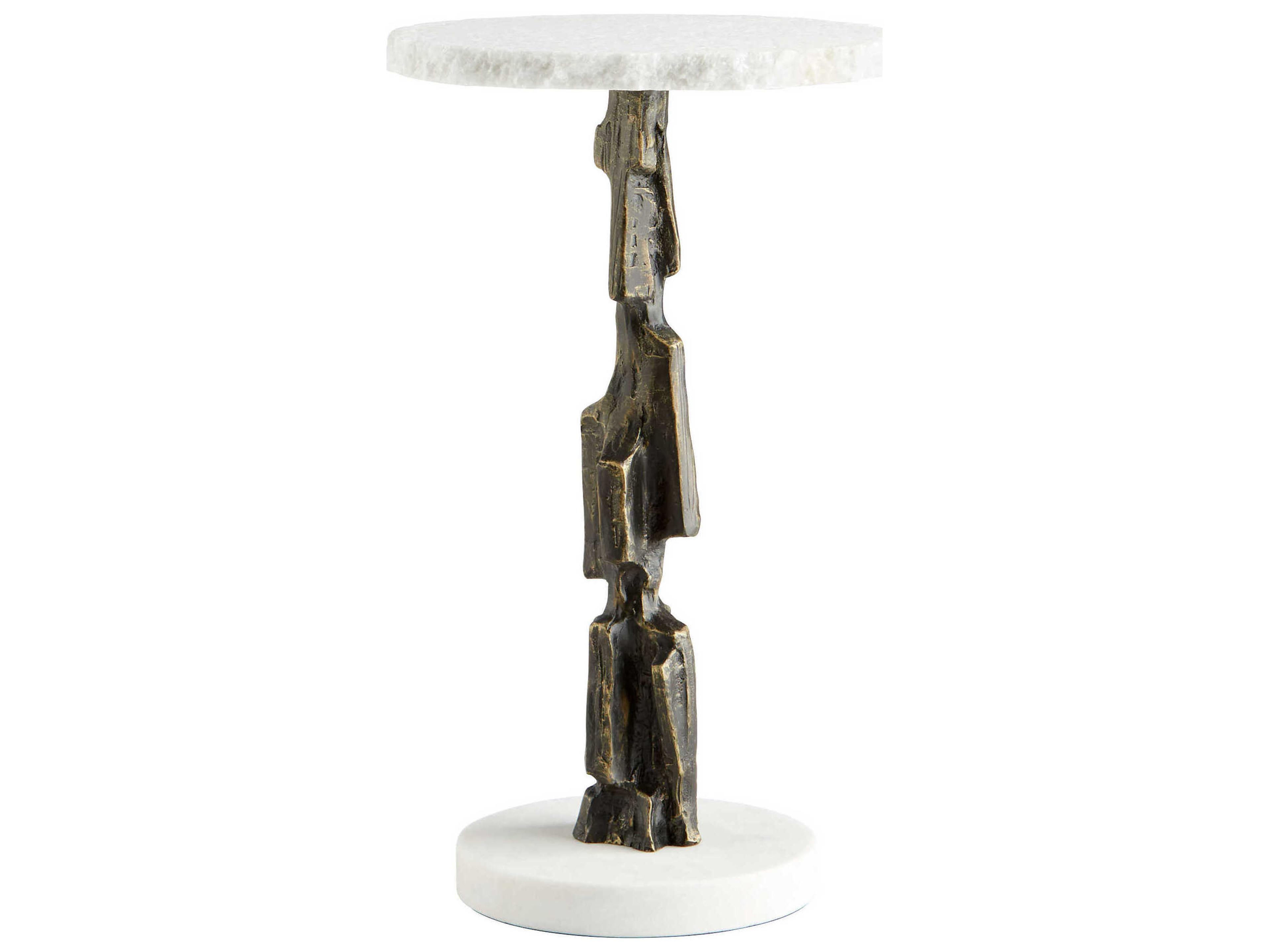 Cyan Design Amida Round Marble End Table