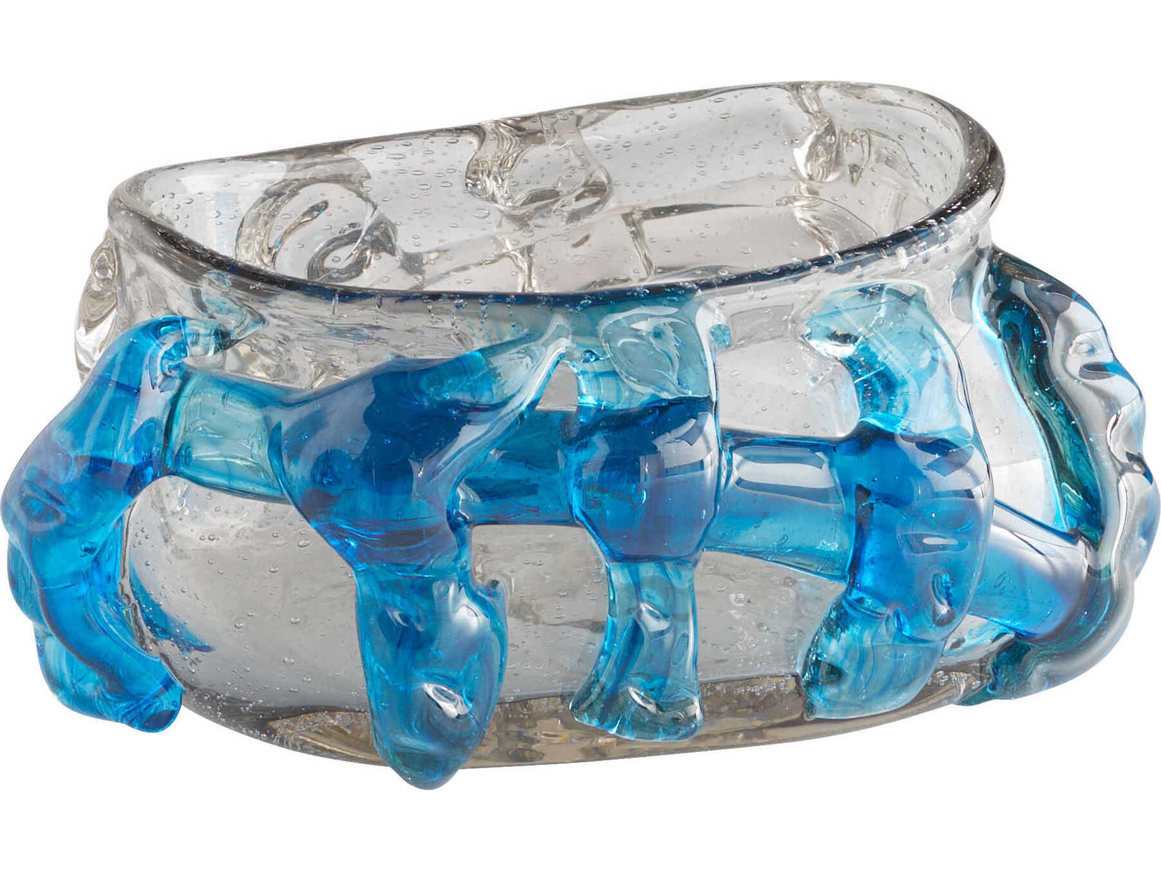 Cyan Design Clear Cobalt Arethusa Decorative Bowl