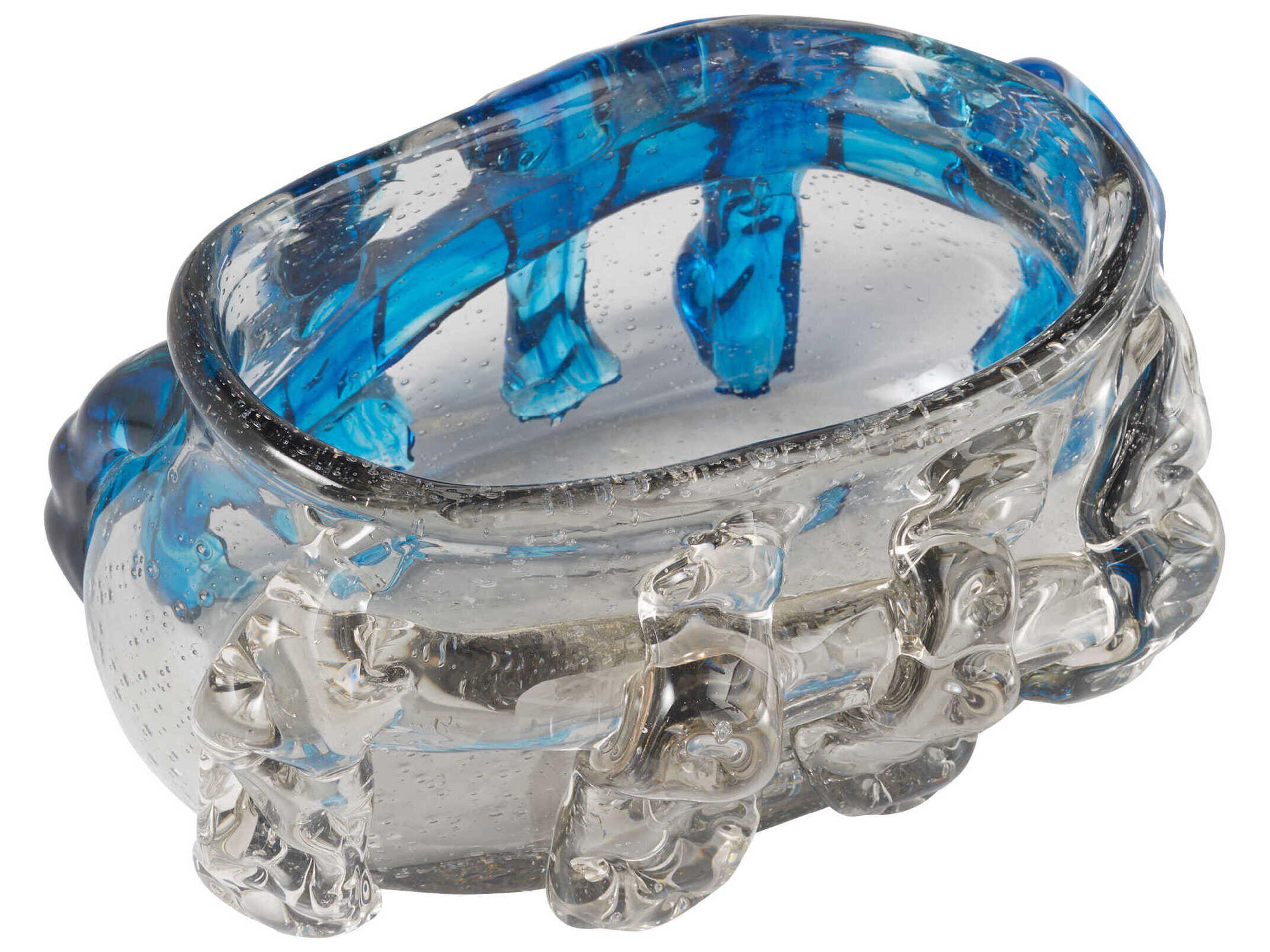 Cyan Design Clear Cobalt Arethusa Decorative Bowl