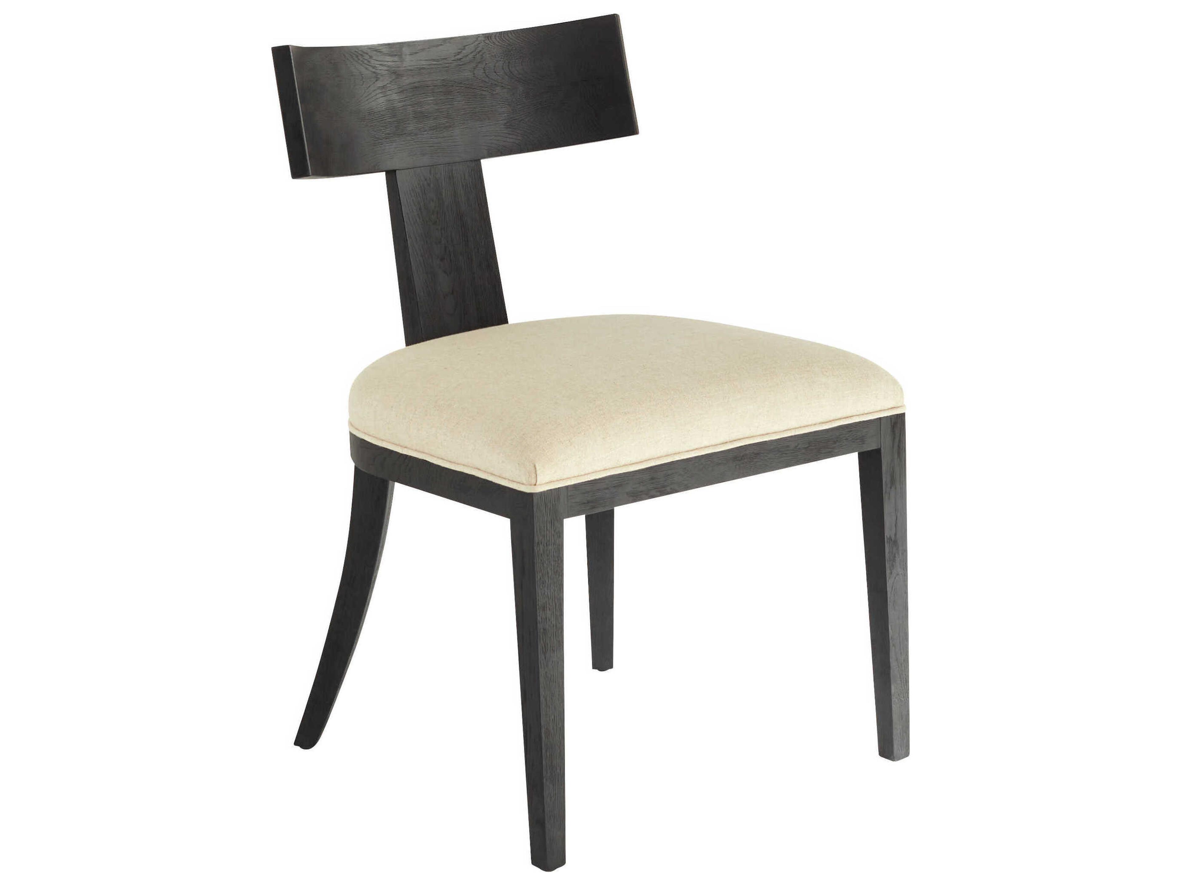 Black Upholstered Armless Dining Chair