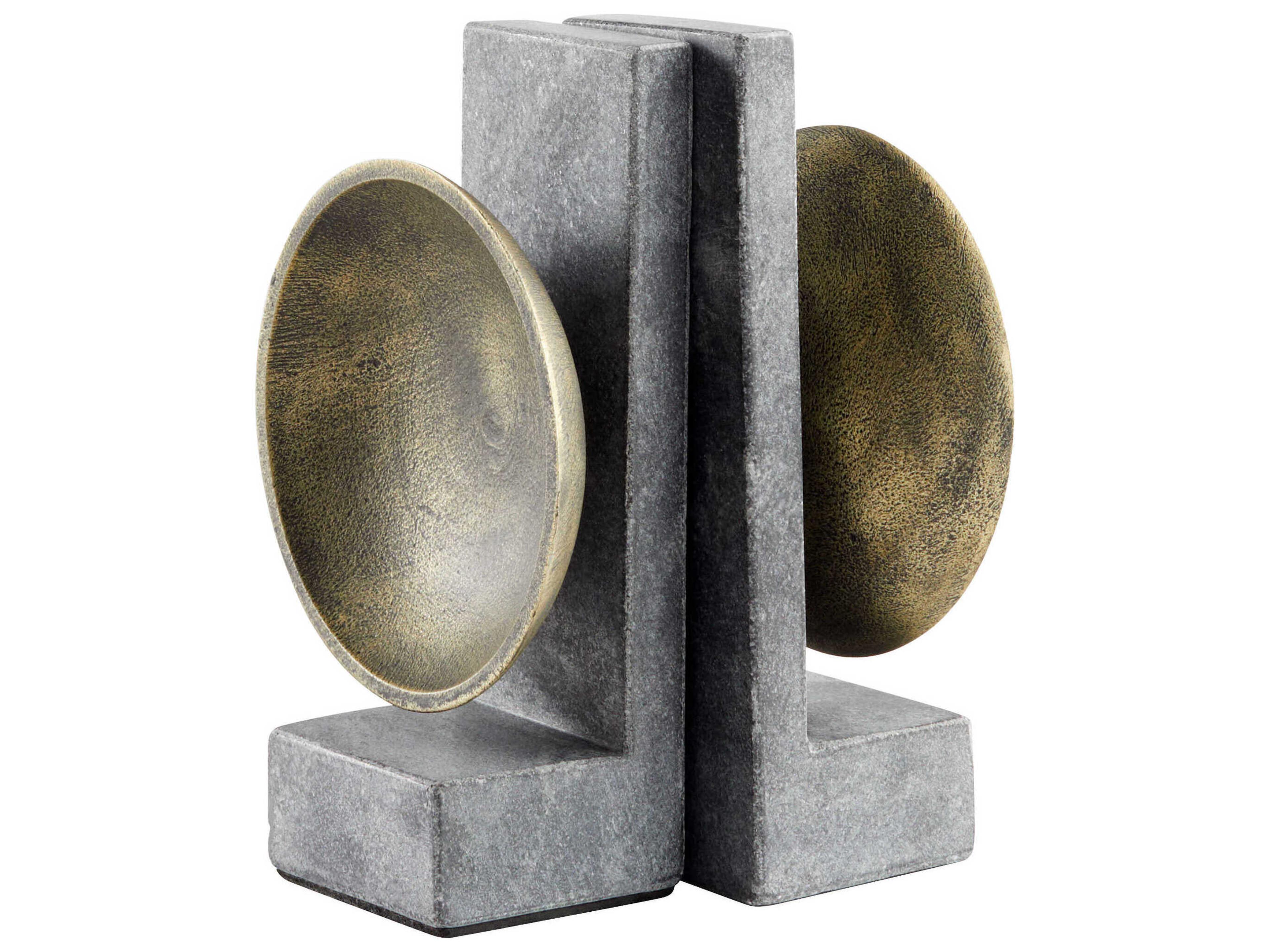 Black Brass Taal Bookend