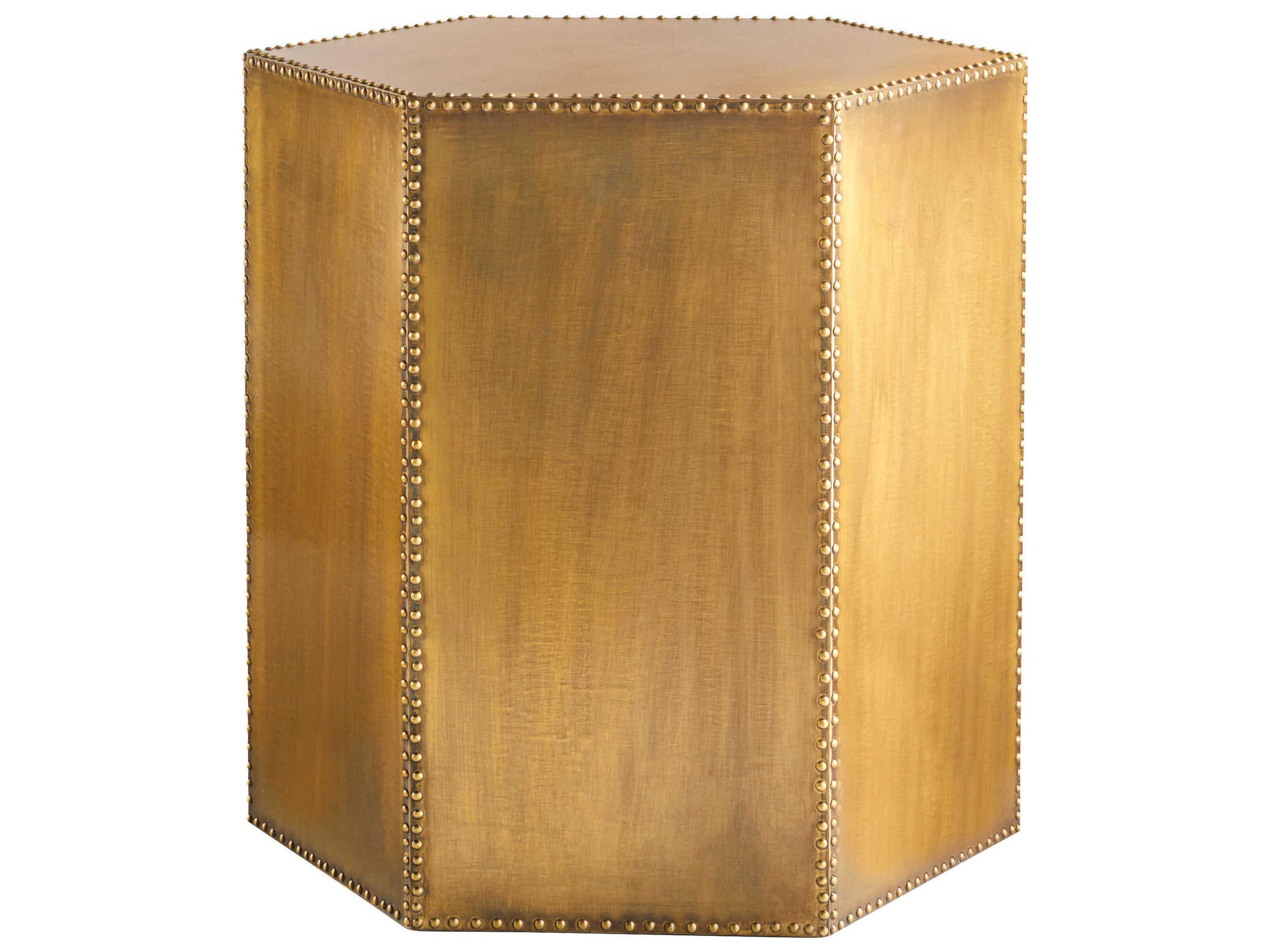 Korio Hexagon Wood End Table