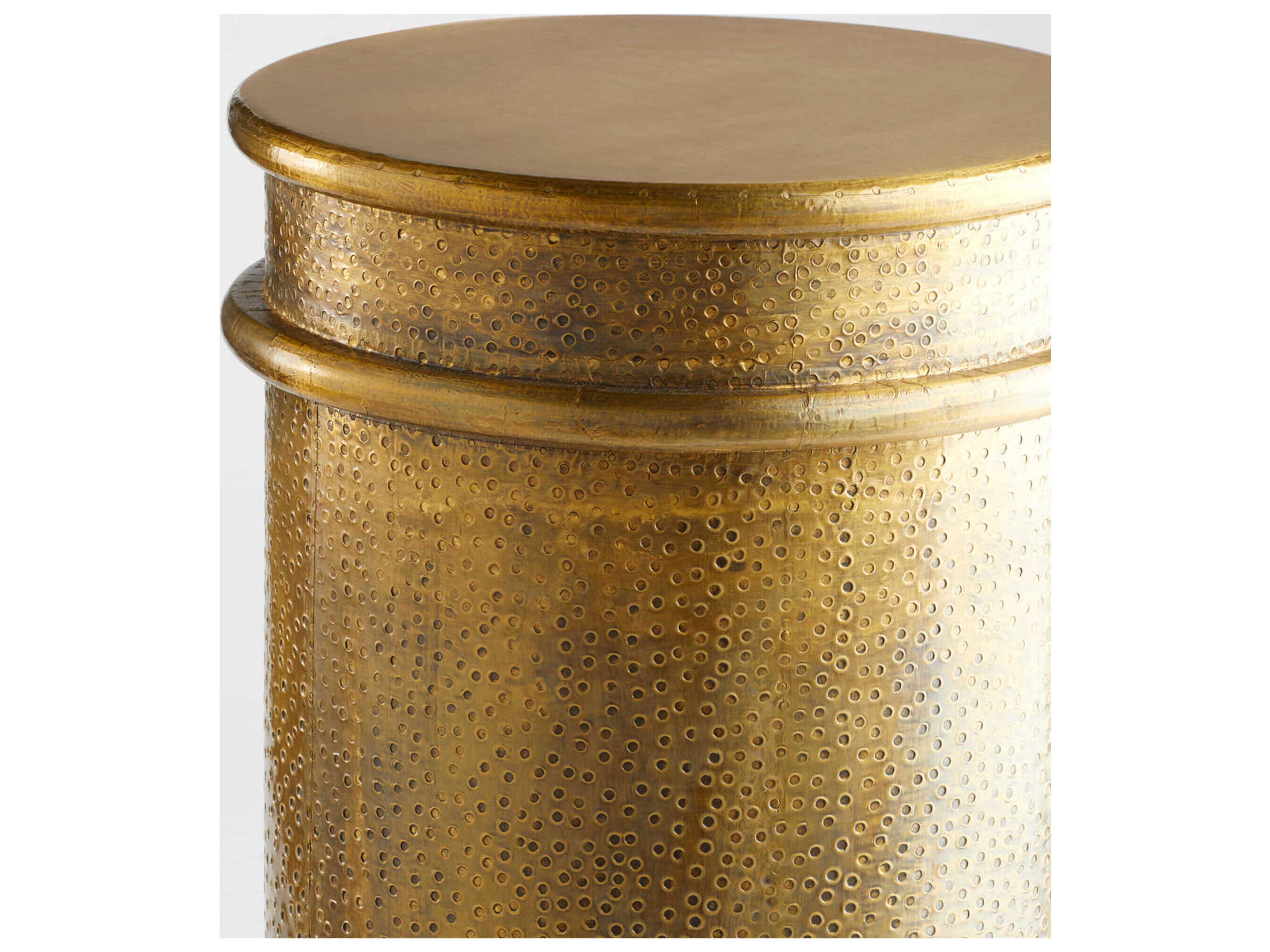 Cyan Design Gavel Round Wood End Table