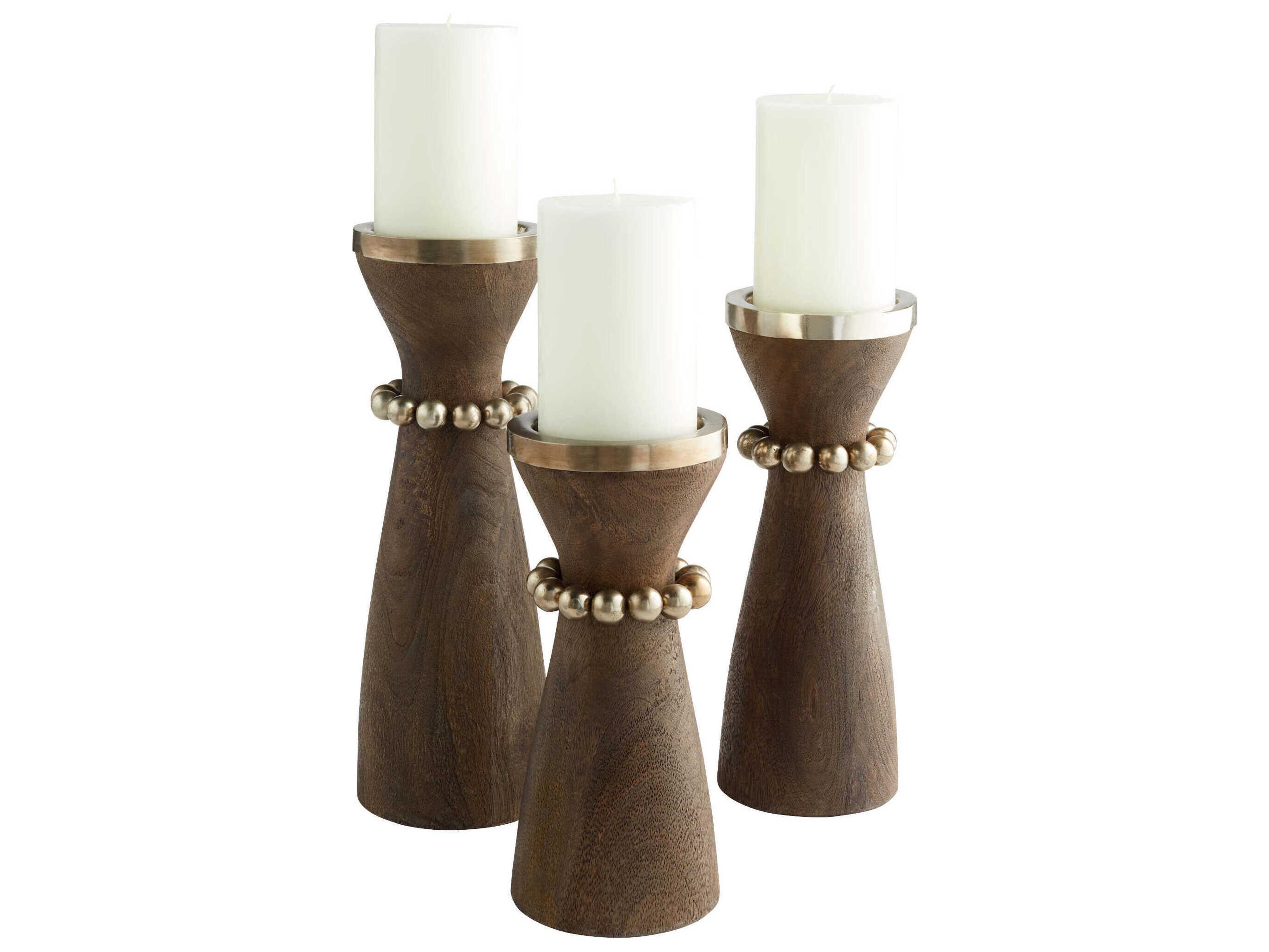 Cyan Design Antique Silver Parvati Candleholder