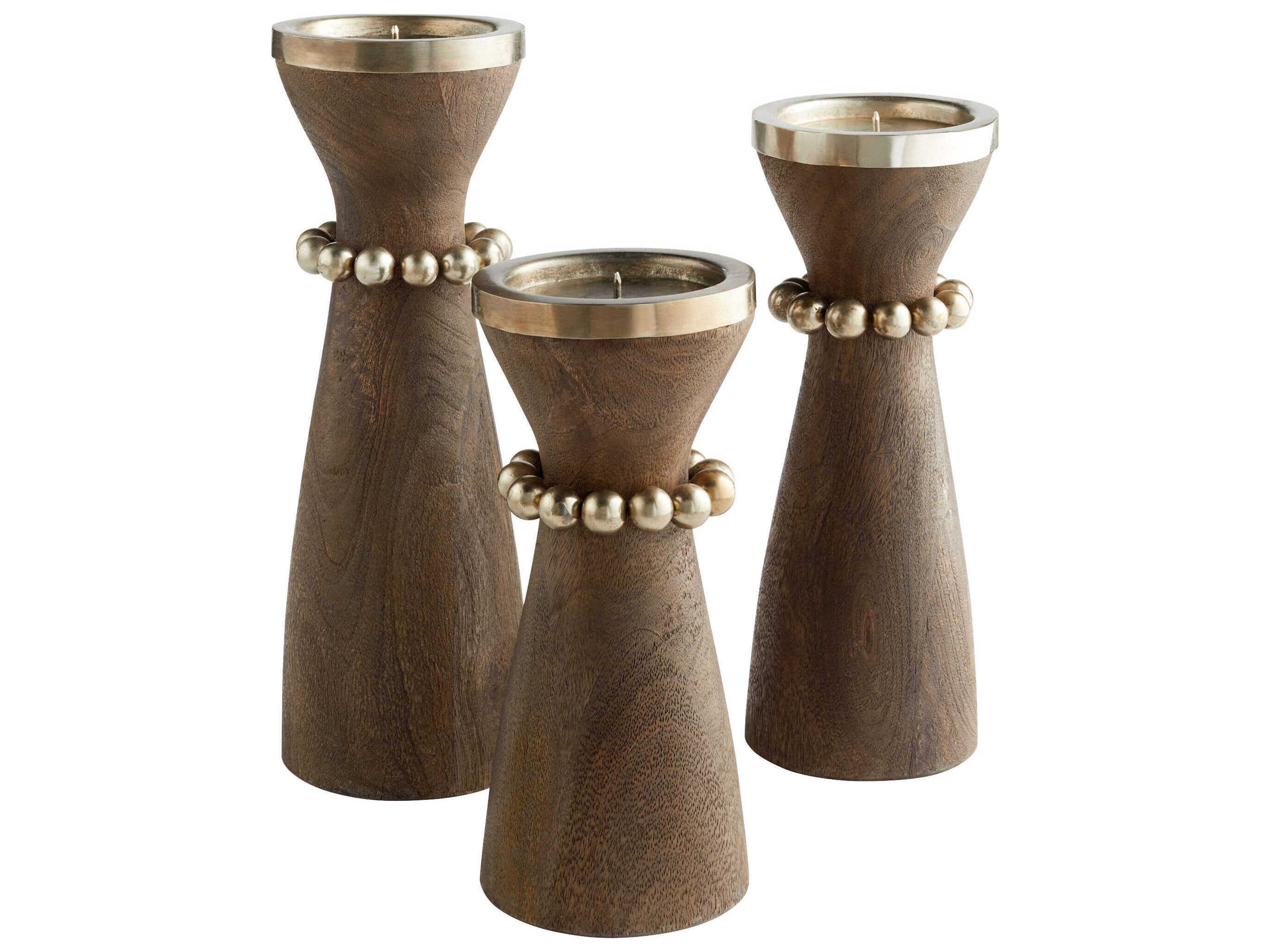 Cyan Design Antique Silver Parvati Candleholder