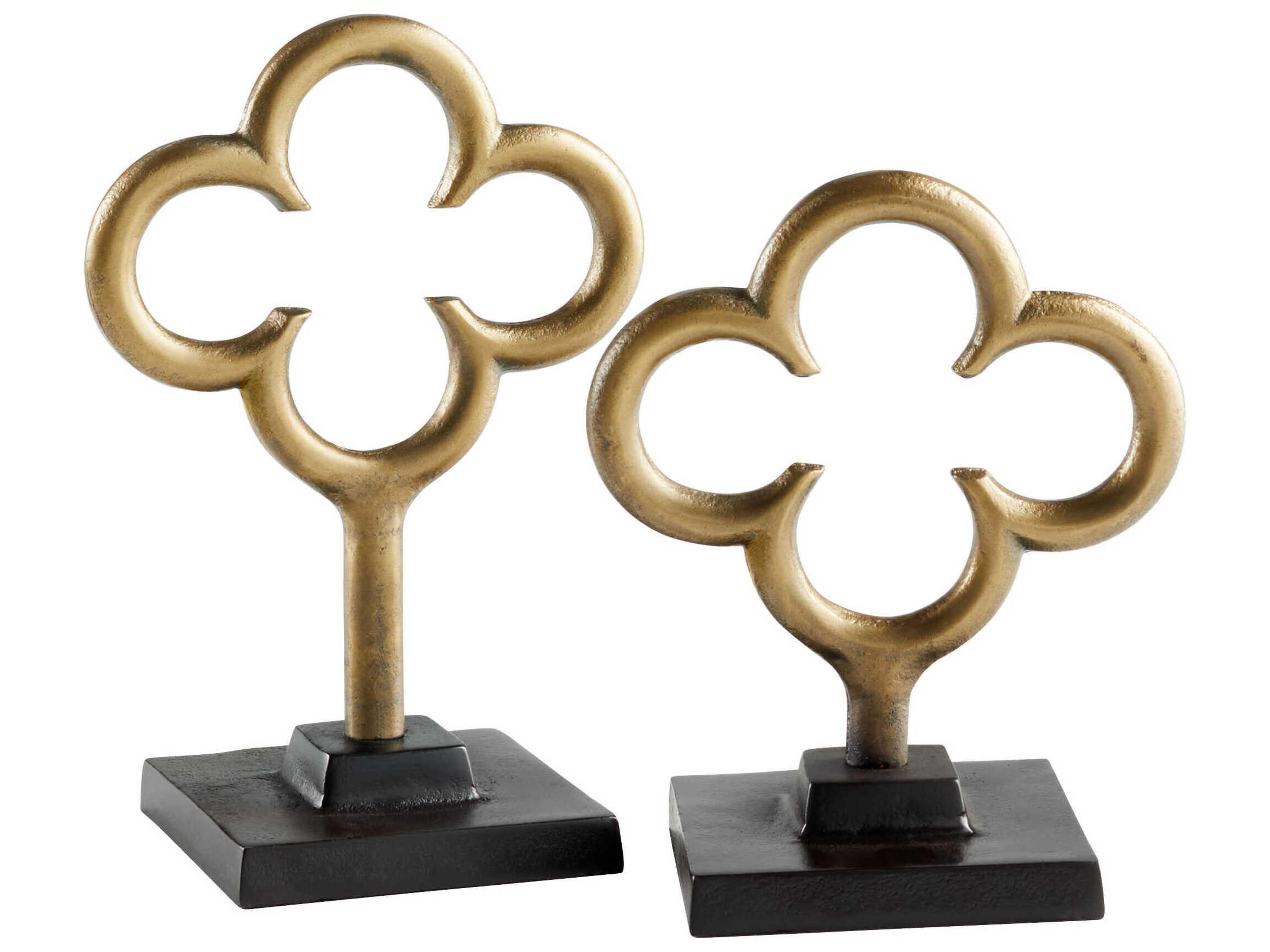 Cyan Design Antique Brass Folium Sculpture