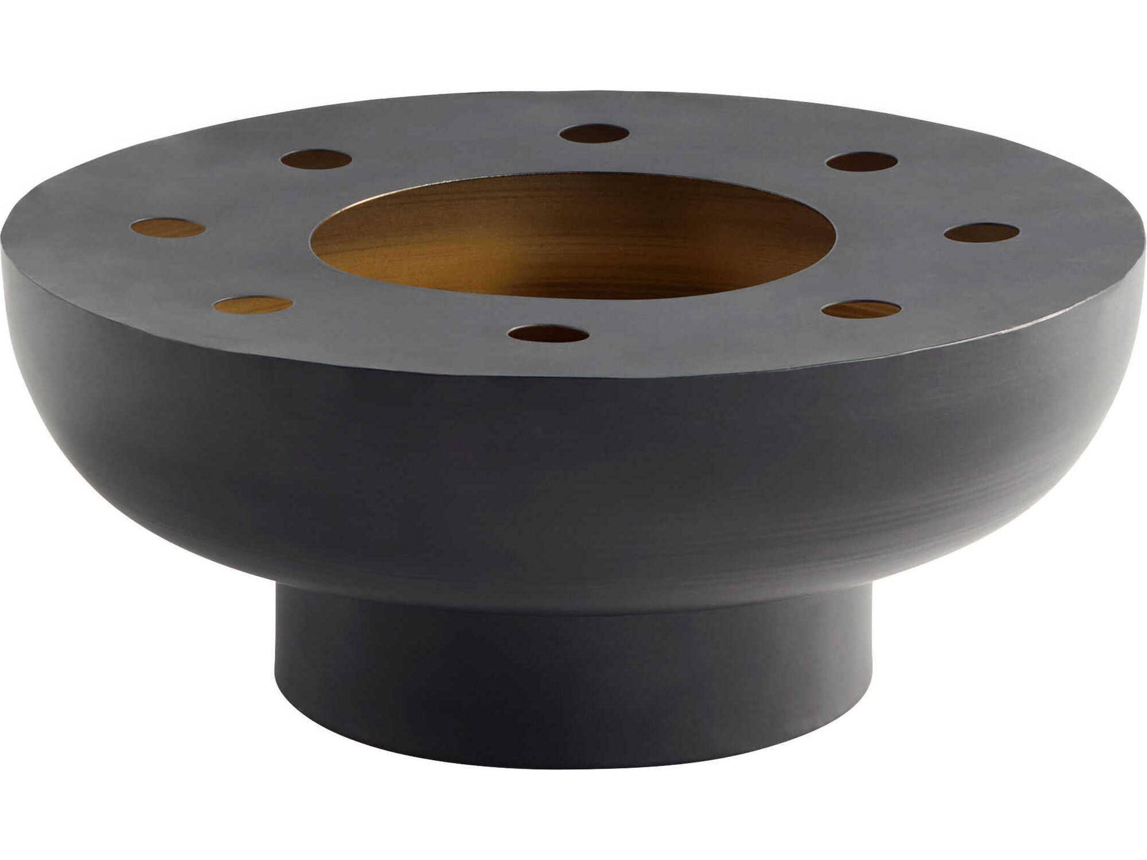 Matte Black Naktis Decorative Bowl