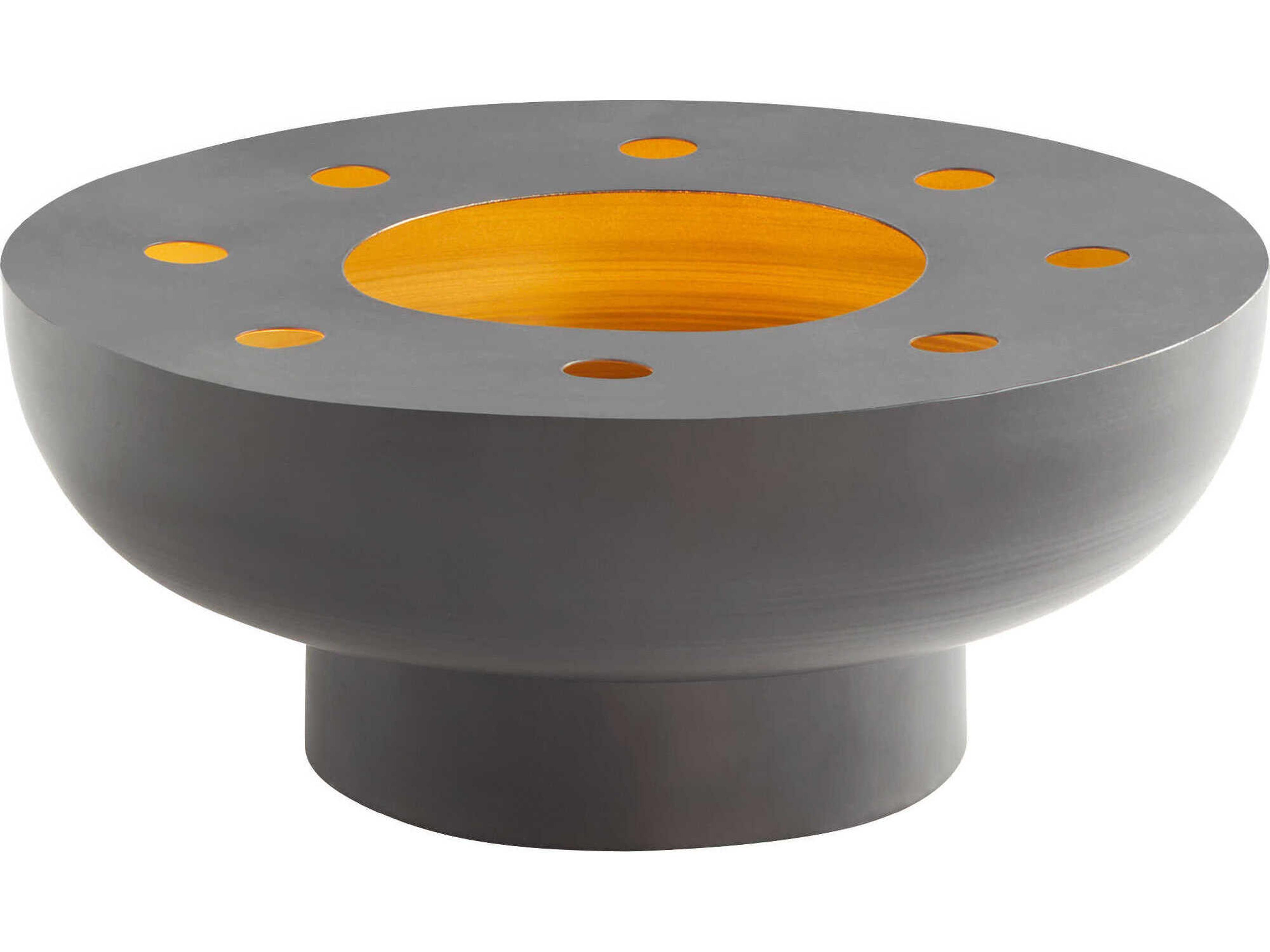 Cyan Design Matte Black Naktis Decorative Bowl