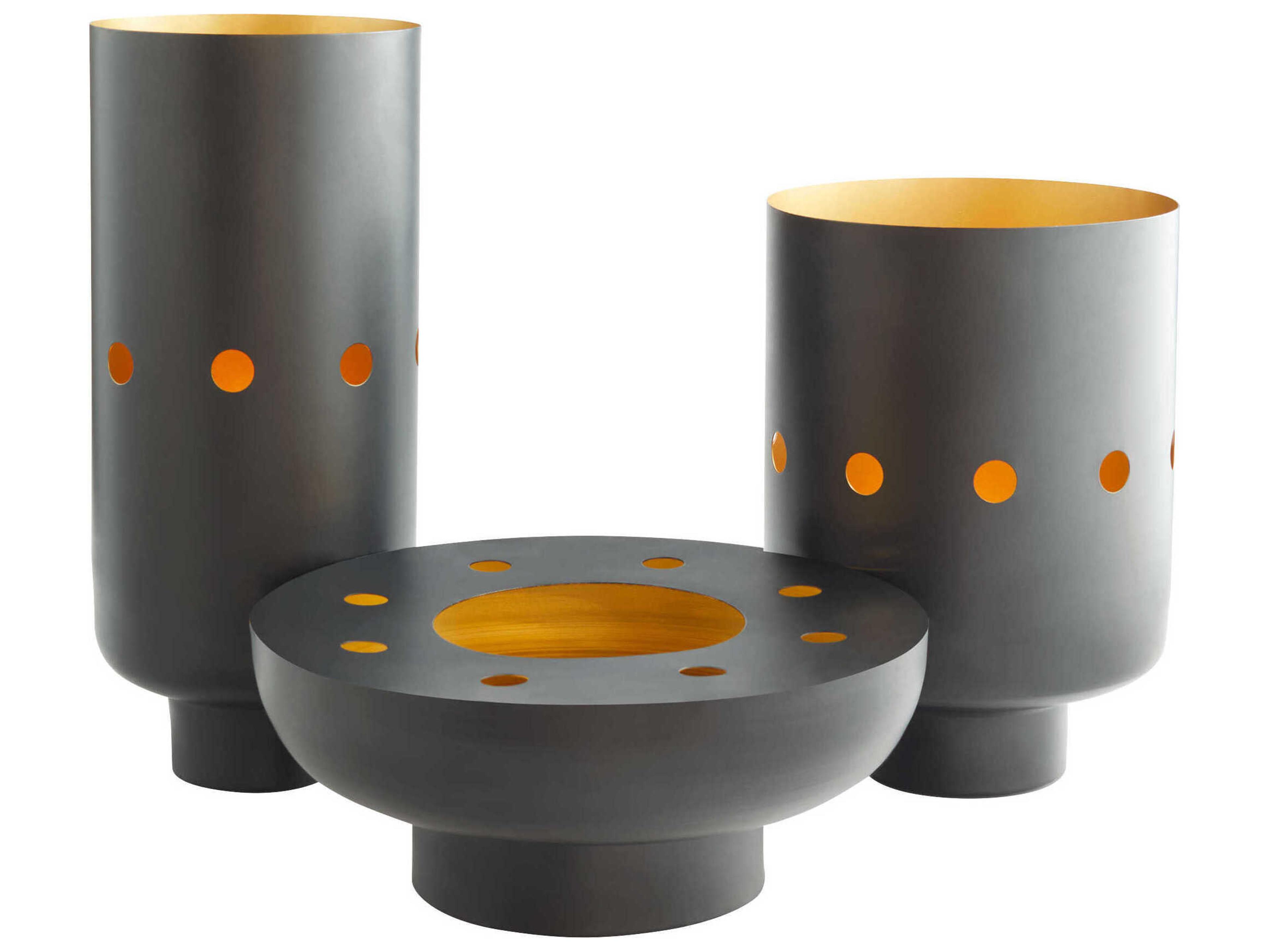 Cyan Design Matte Black Naktis Decorative Bowl