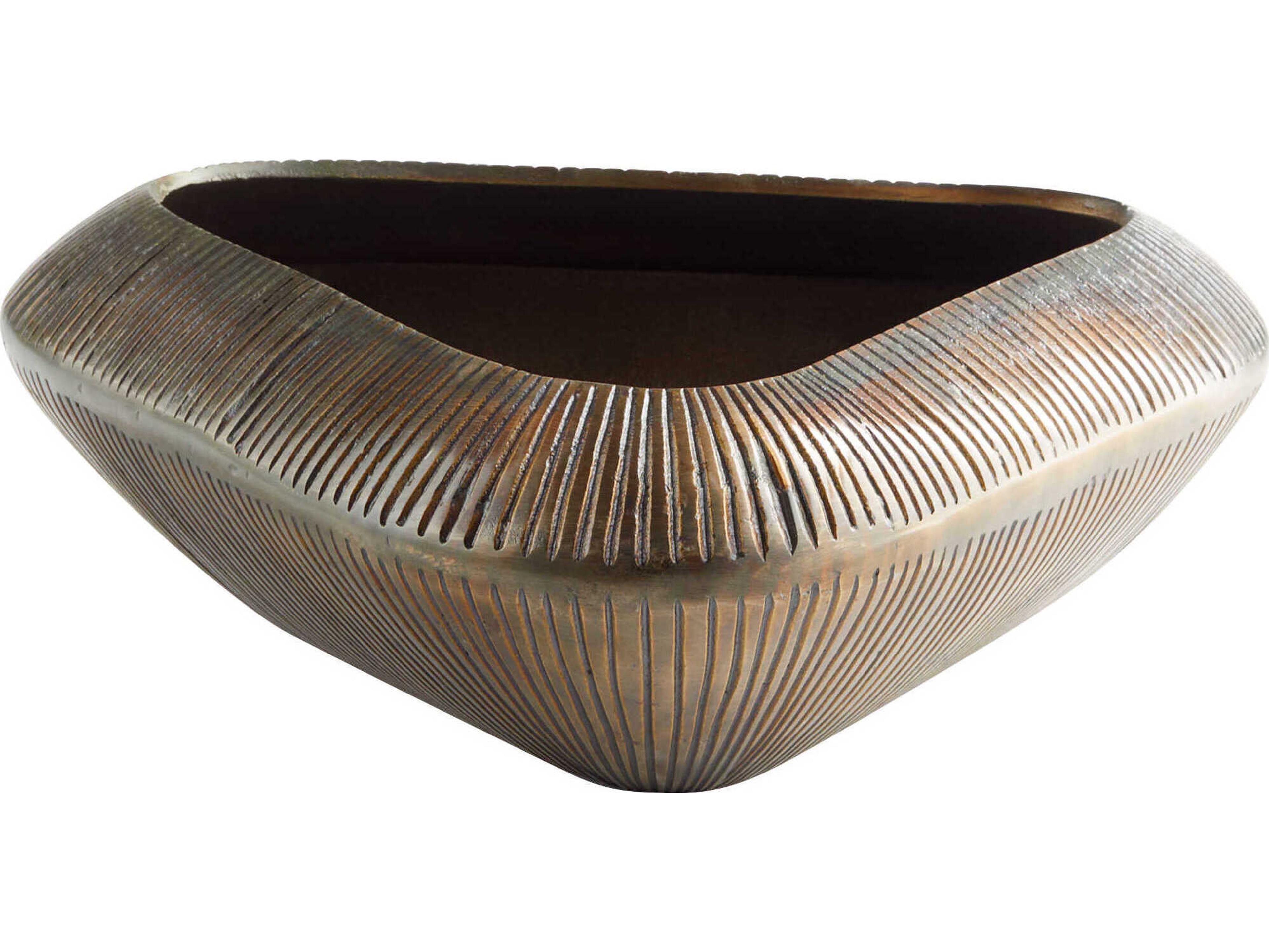 Antique Bronze Prism Decorative Bowl