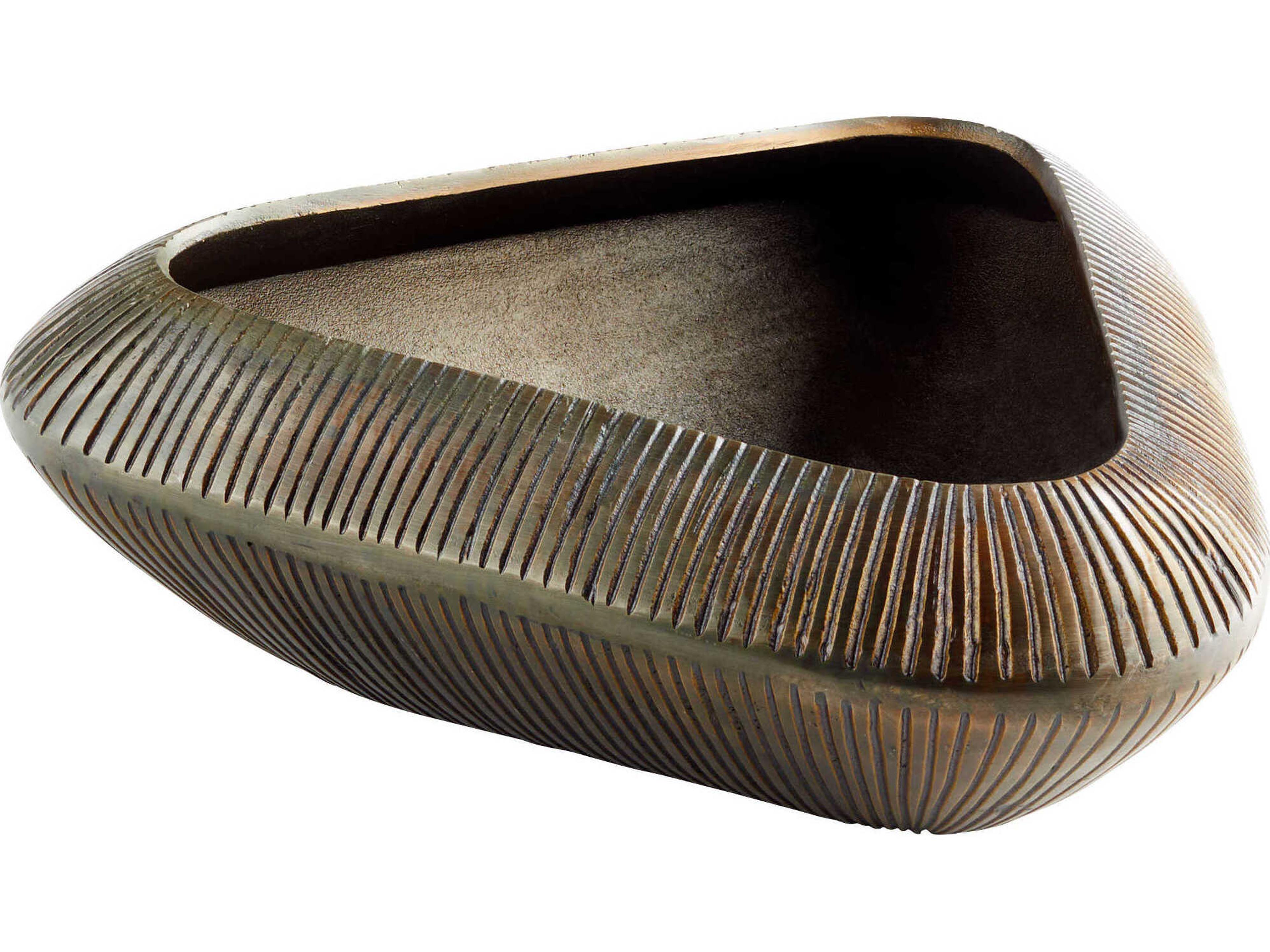 Cyan Design Antique Bronze Prism Decorative Bowl