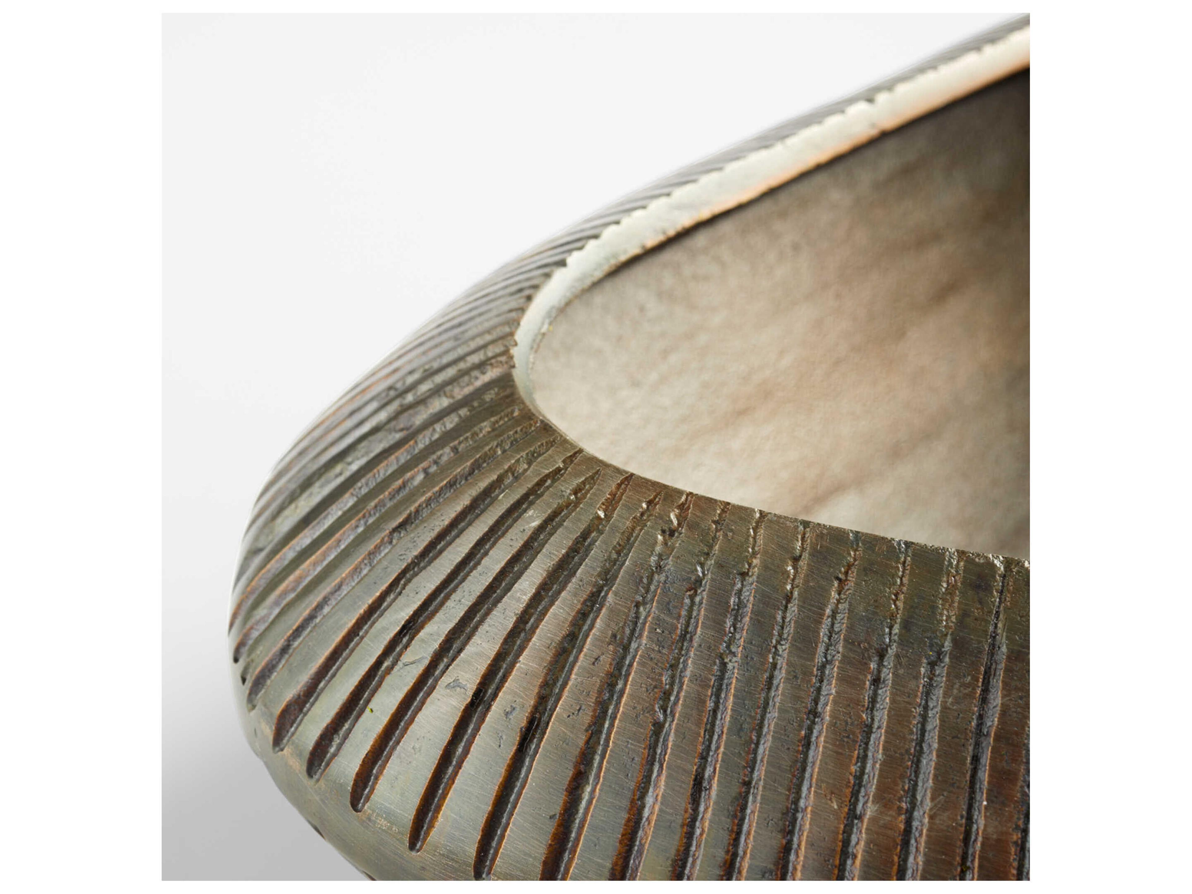 Cyan Design Antique Bronze Prism Decorative Bowl