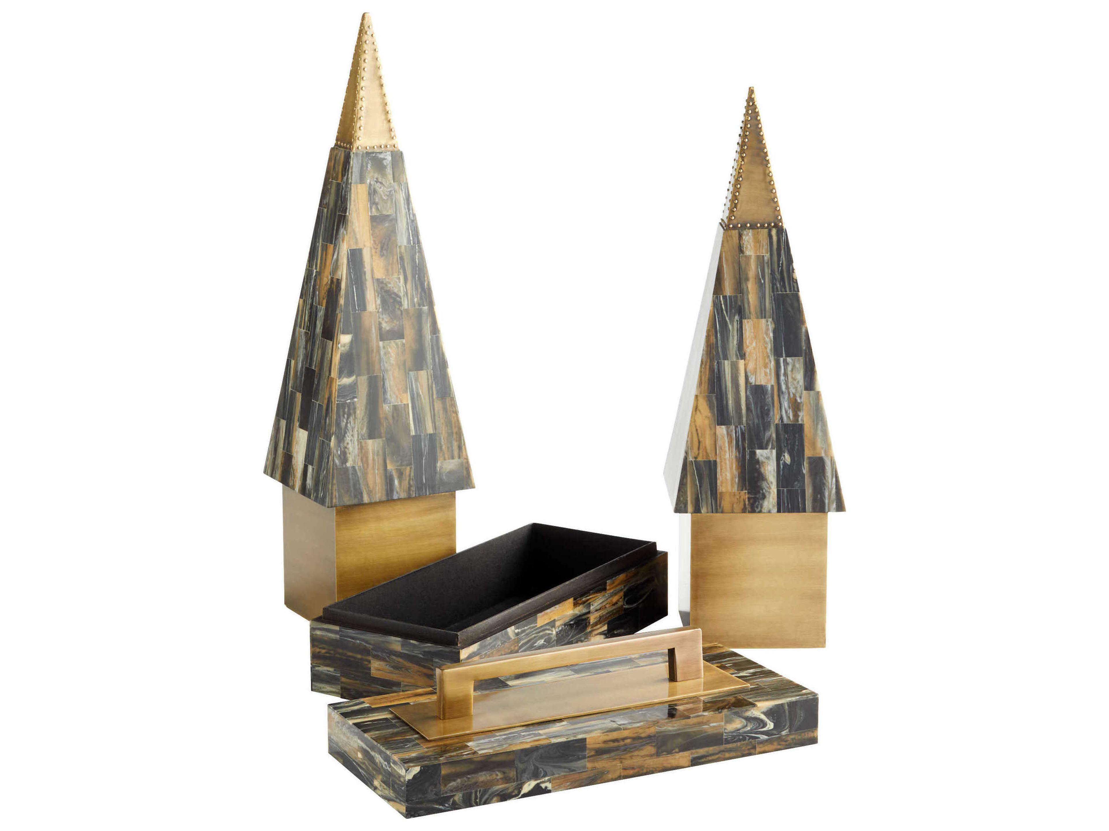 Cyan Design Antique Brass Cairo Box Iron