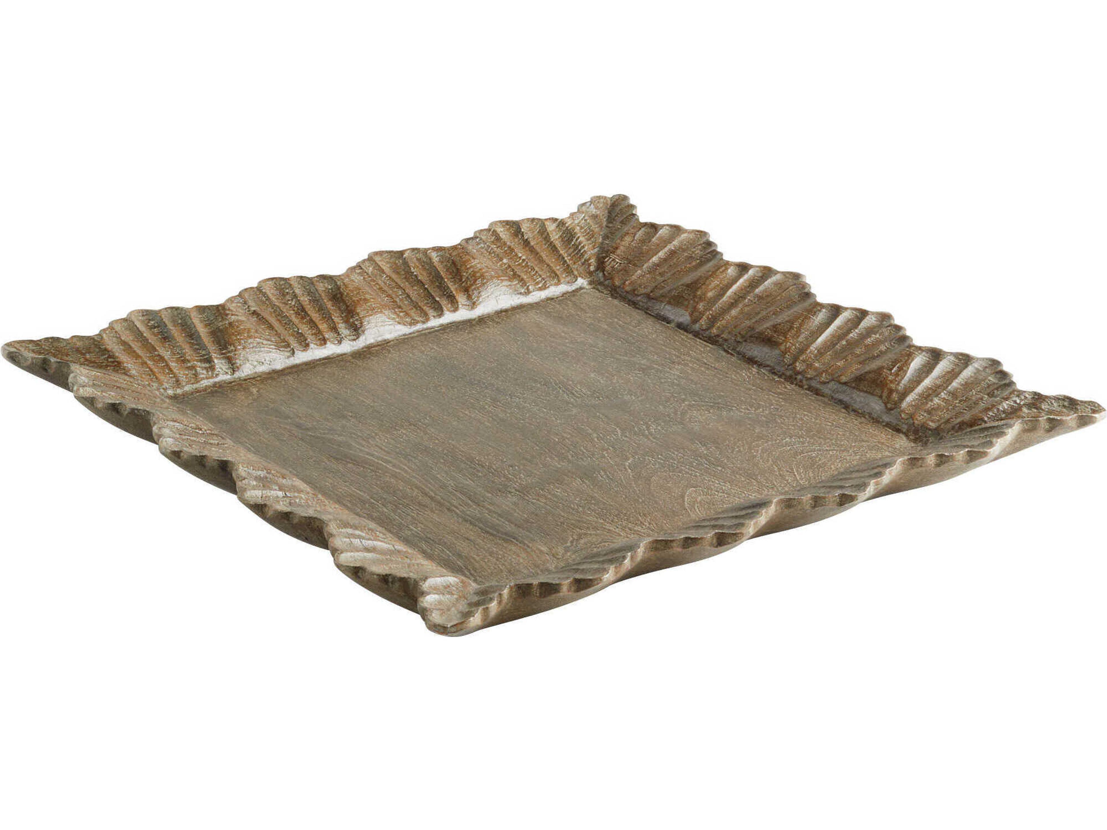 Limed Mango Wood Lorenza Serving Tray