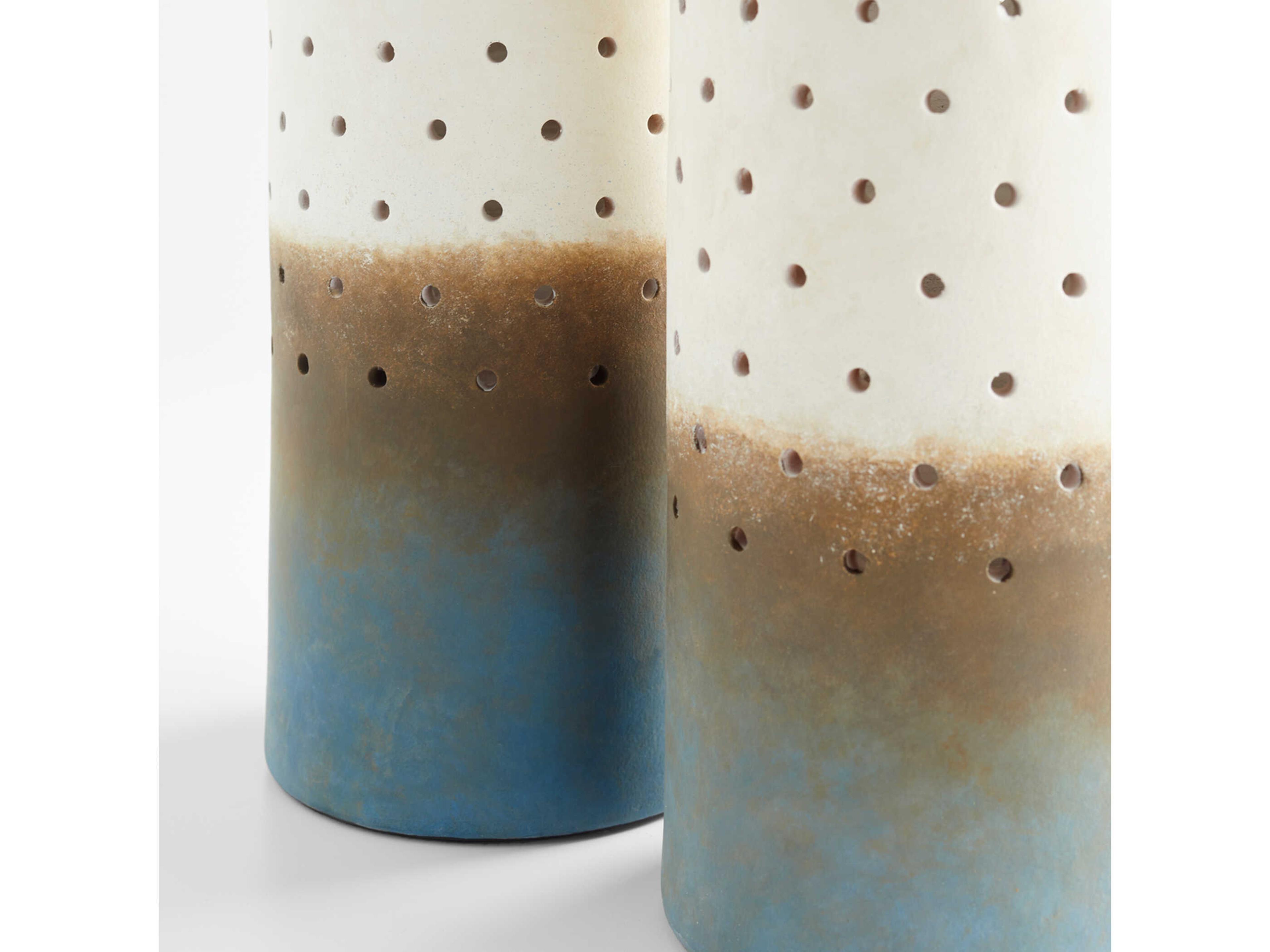 Cyan Design Grey Navy Ombre Paralos Vase